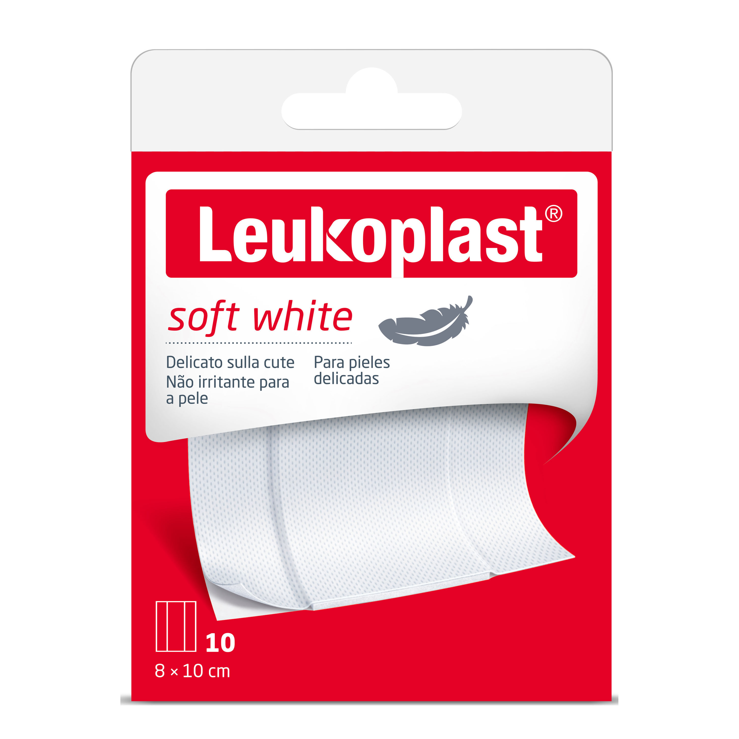 Leukoplast soft white 100 x 8 cm 10 pezzi