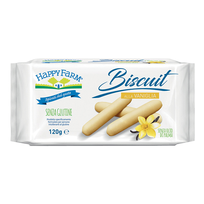Happy farm biscuit vaniglia 120 g