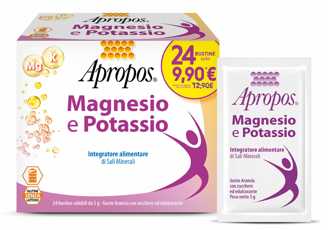 Apropos vita+ magnesio potassio 24 bustine