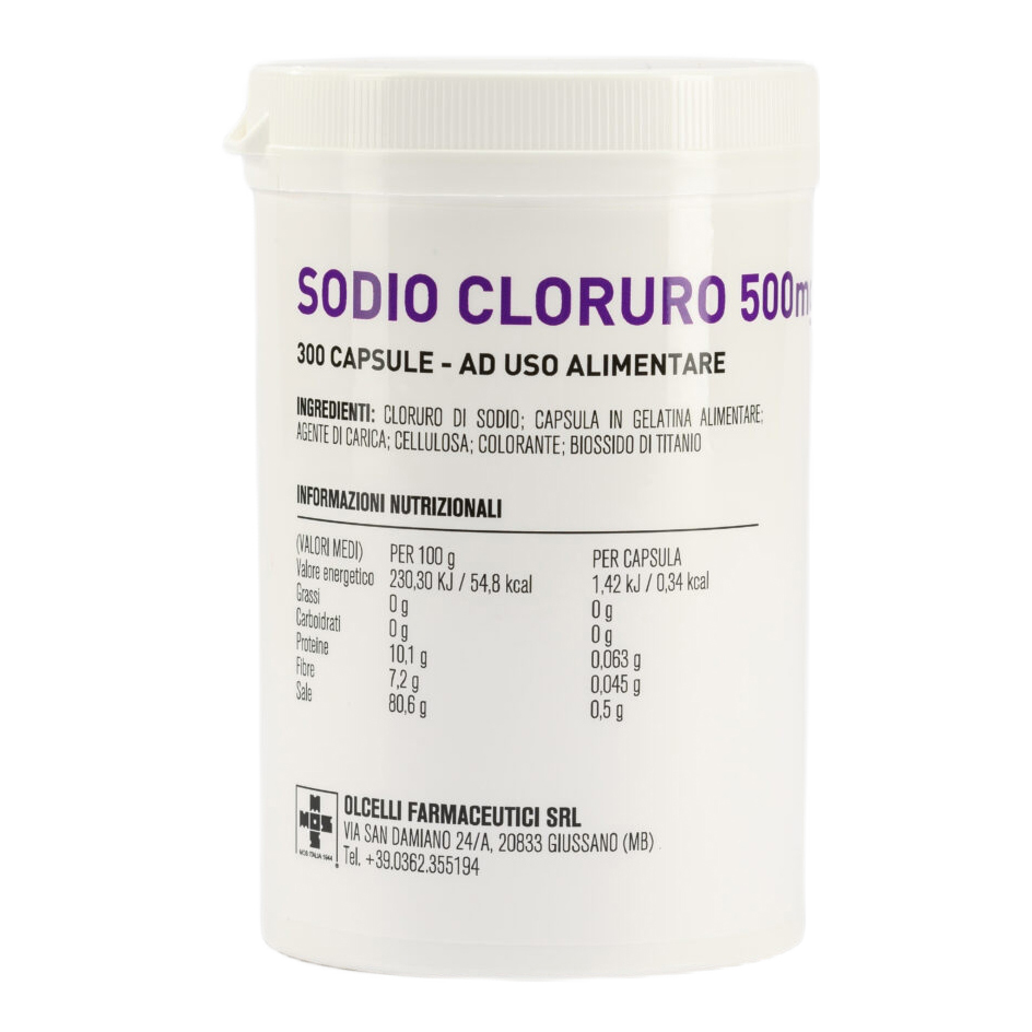 Sodio cloruro 300 capsule 500mg