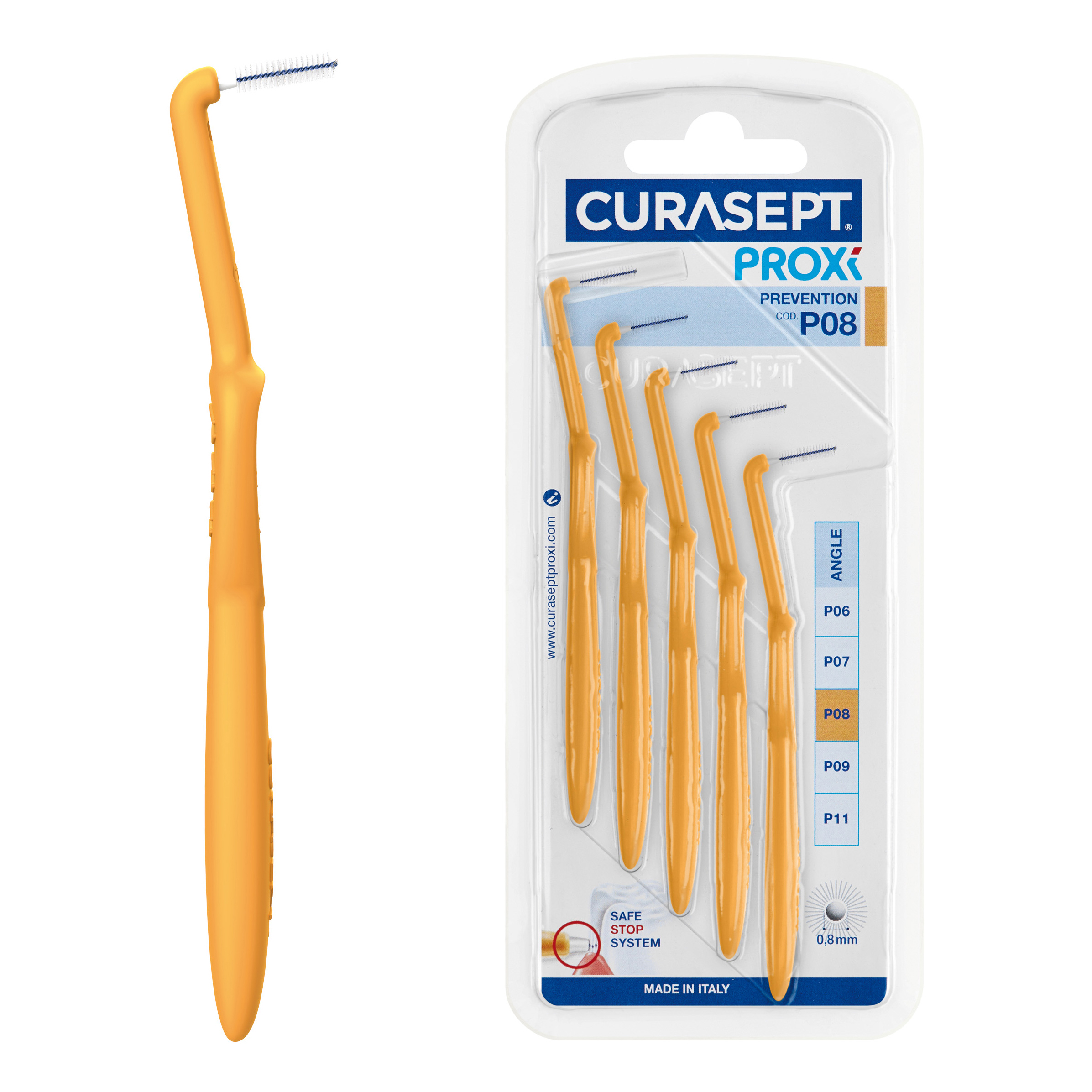 Curasept proxi angle p08 arantio chiaro/tangerino
