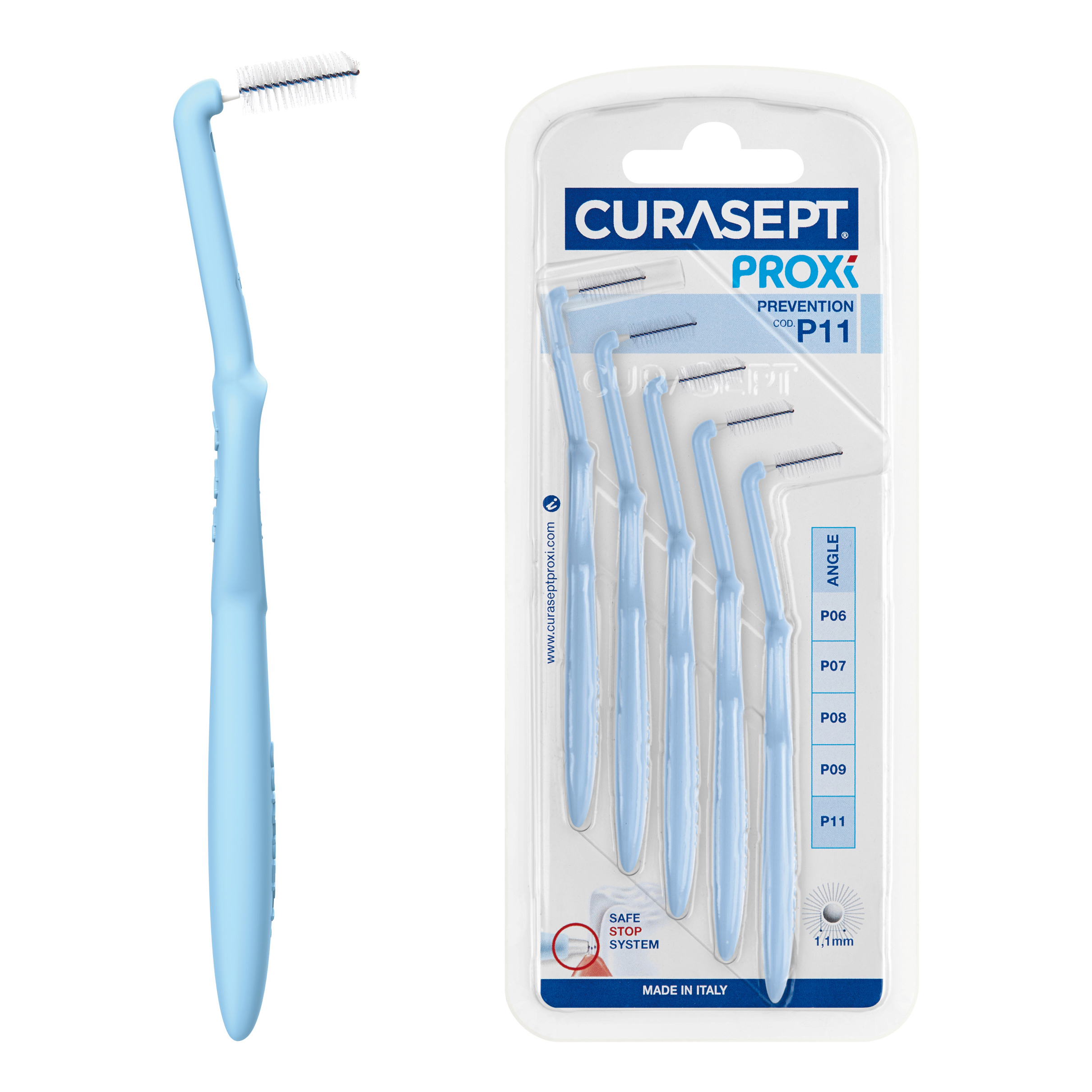 Curasept proxi angle p11 azzurro/light blue