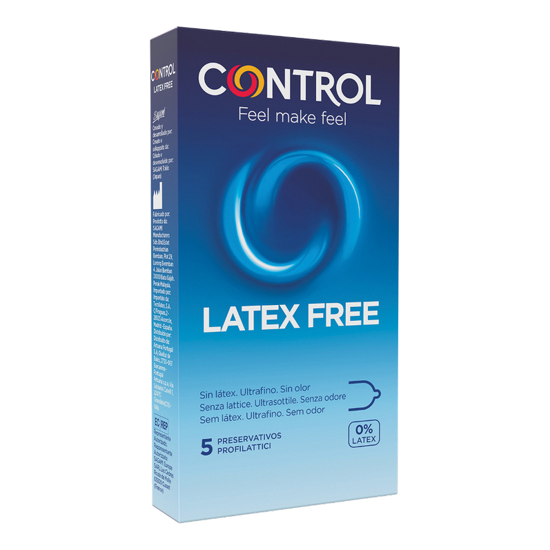 Control new latex free 5 pezzi