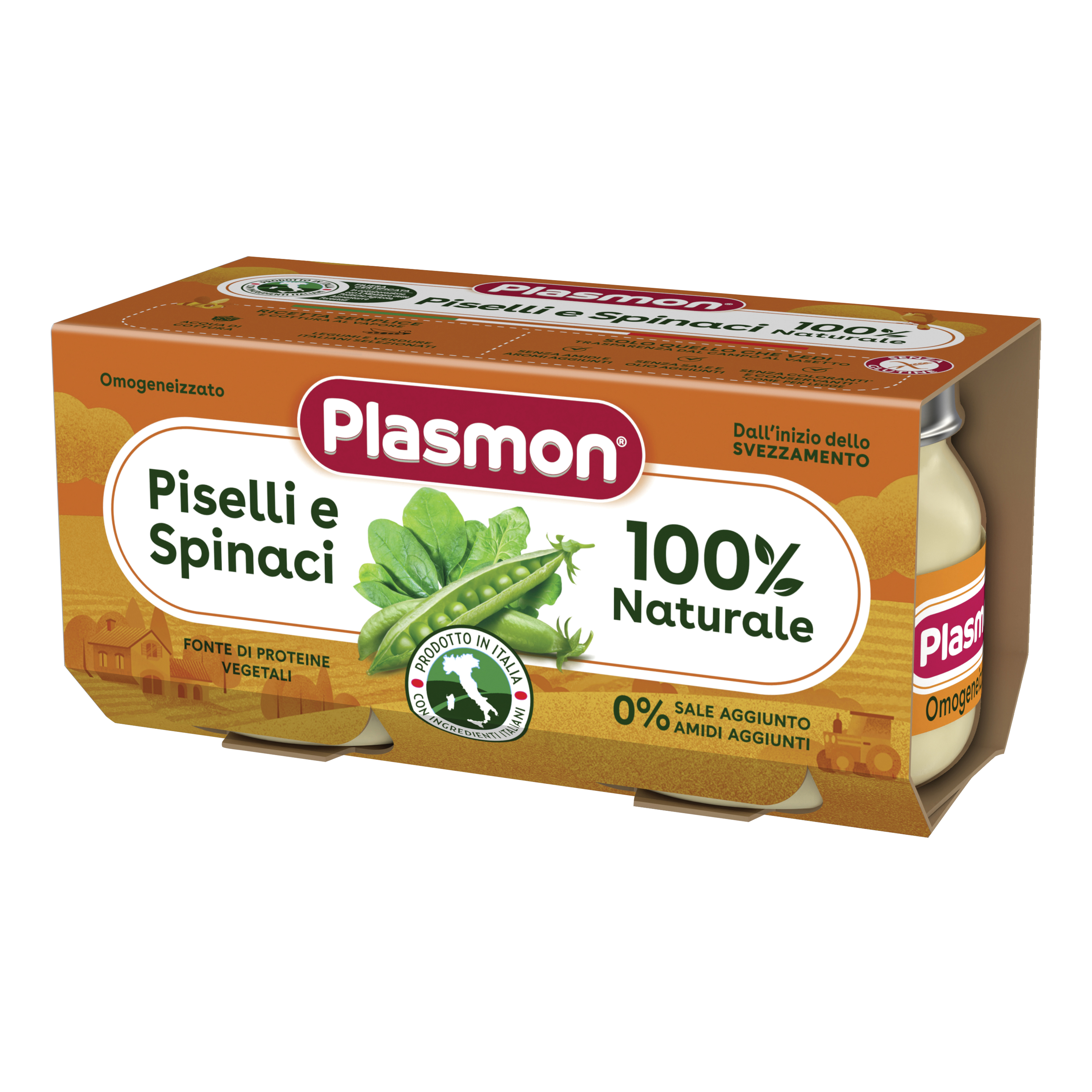 Plasmon omogeneizzato legumi verdi 2x80 g