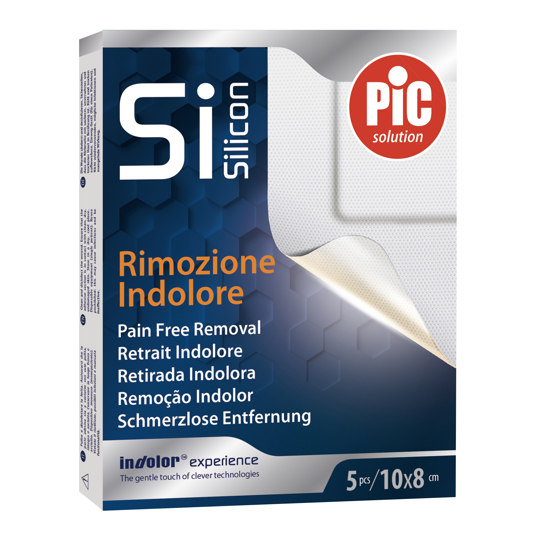 Cerotto pic postop silicone 10x8 5 pezzi