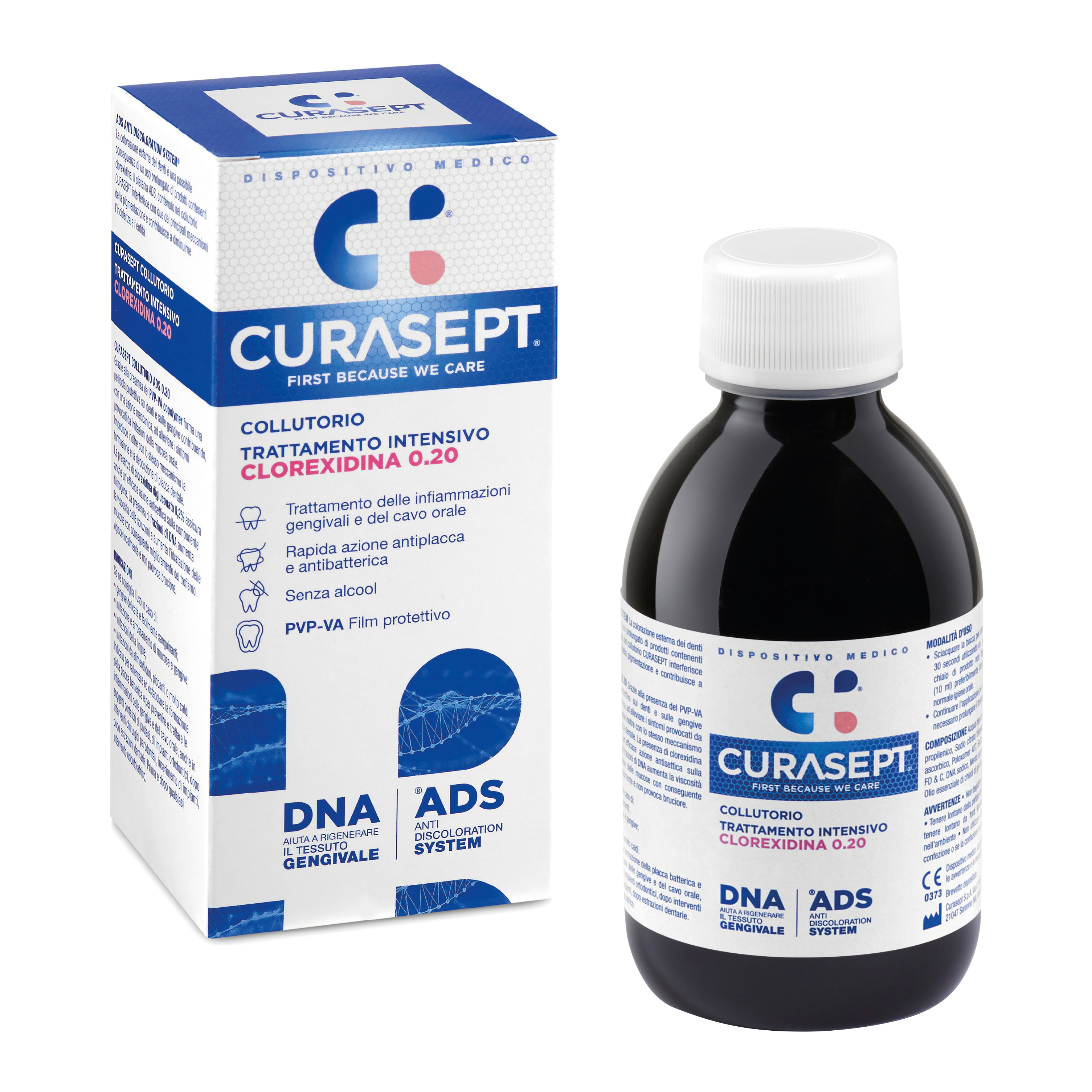 Curasept collutorio 0,20 ads + dna 200 ml