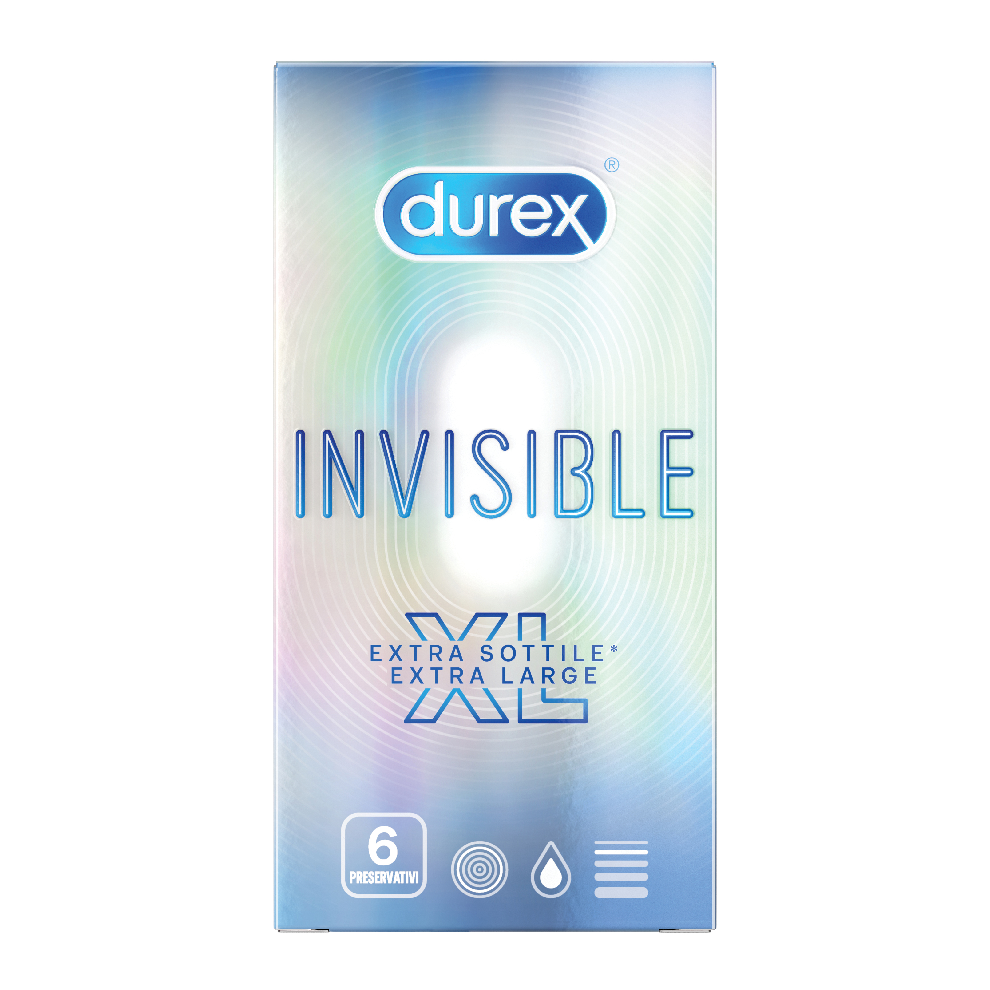 Profilattico durex invisible xl 6 pezzi
