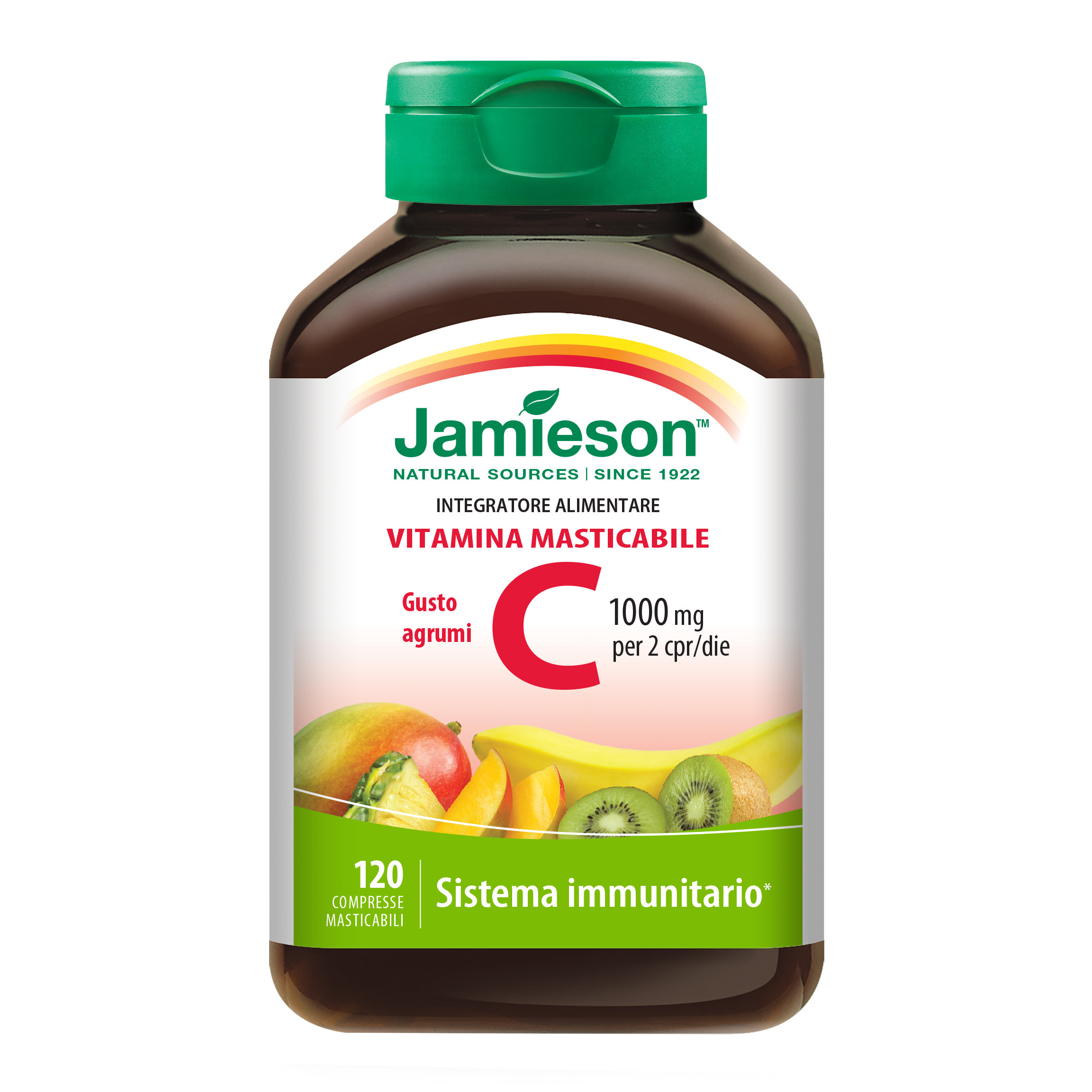 Jamieson vitamina c 1000 masticabile agrumi 120 compresse