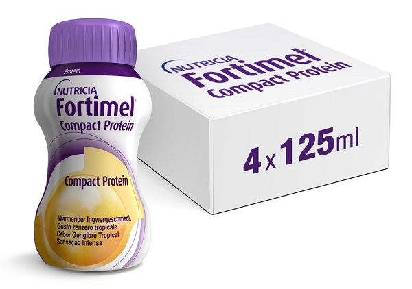 Fortimel compact protein hot tropical ginger 4 x 125 ml