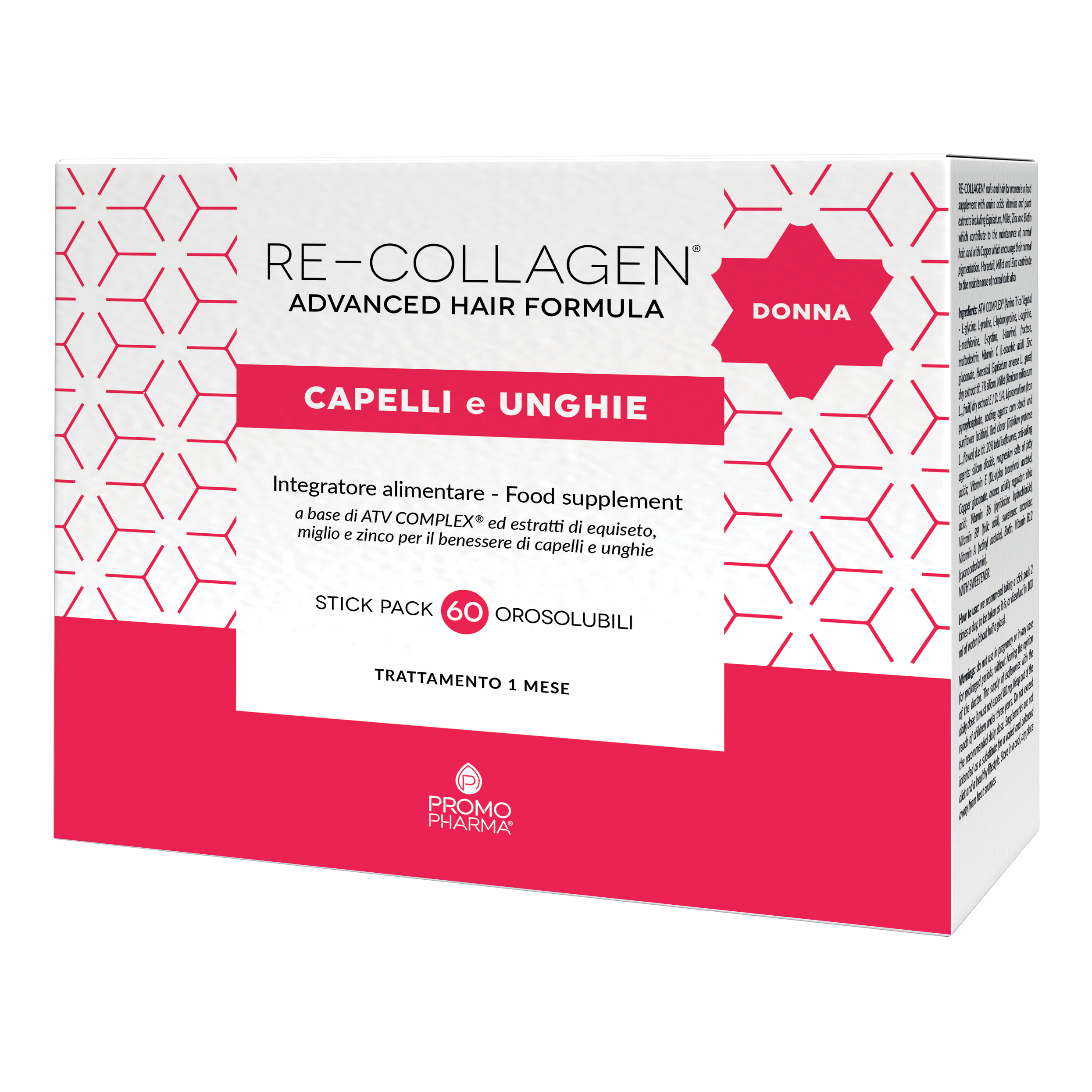 Re-collagen donna capelli unghie 60 stick