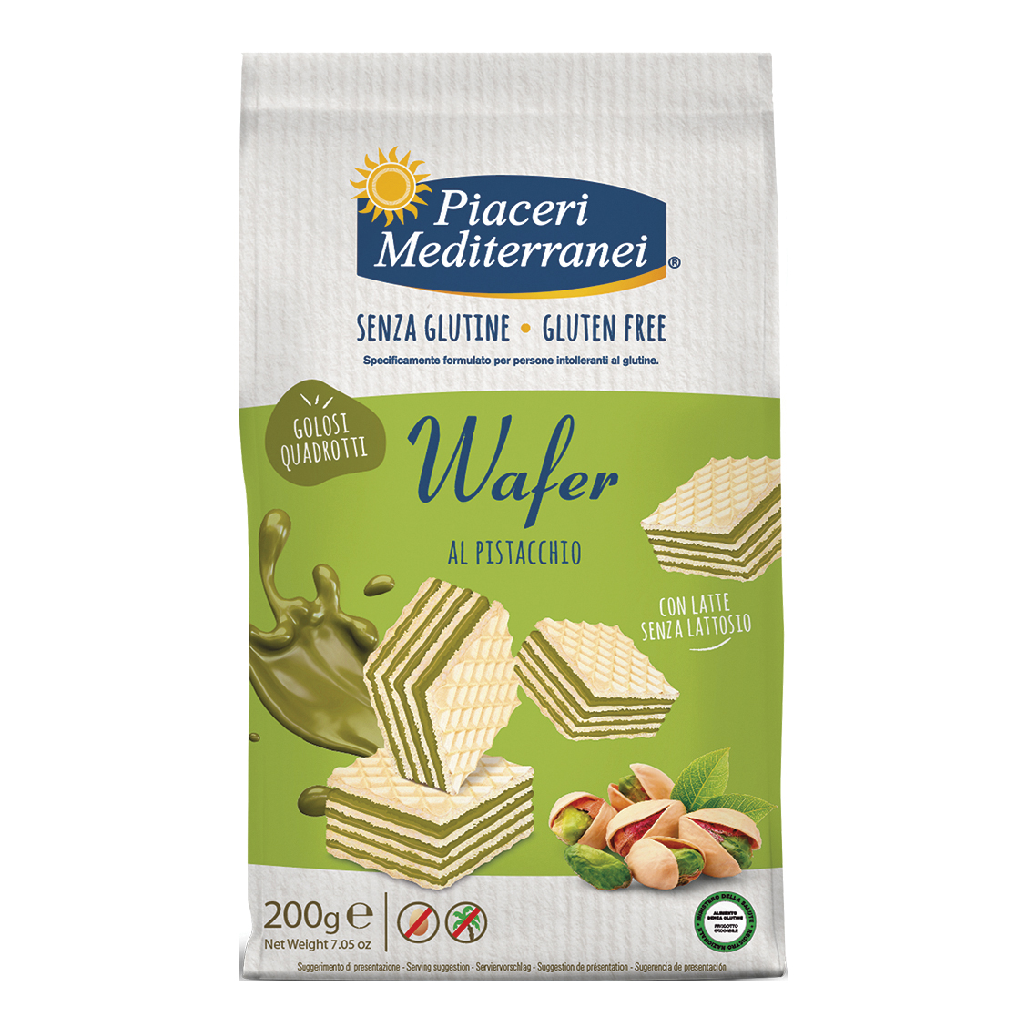 Piaceri mediterranei wafer pistacchio 200 g