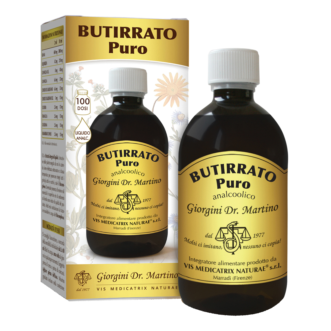 Butirrato puro liquido analcolico 500 ml