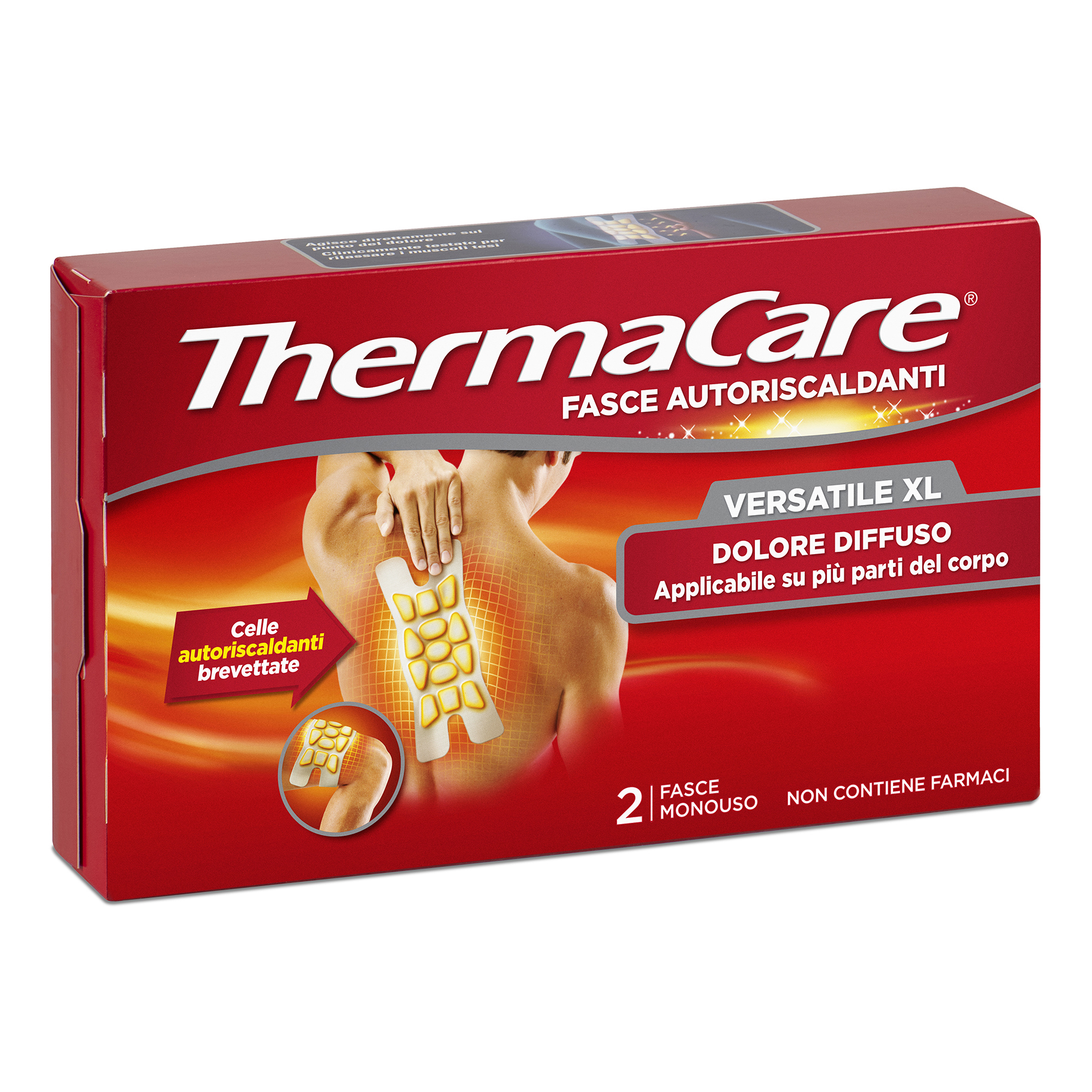 Fascia autoriscaldante versatile thermacare xl 2 pezzi