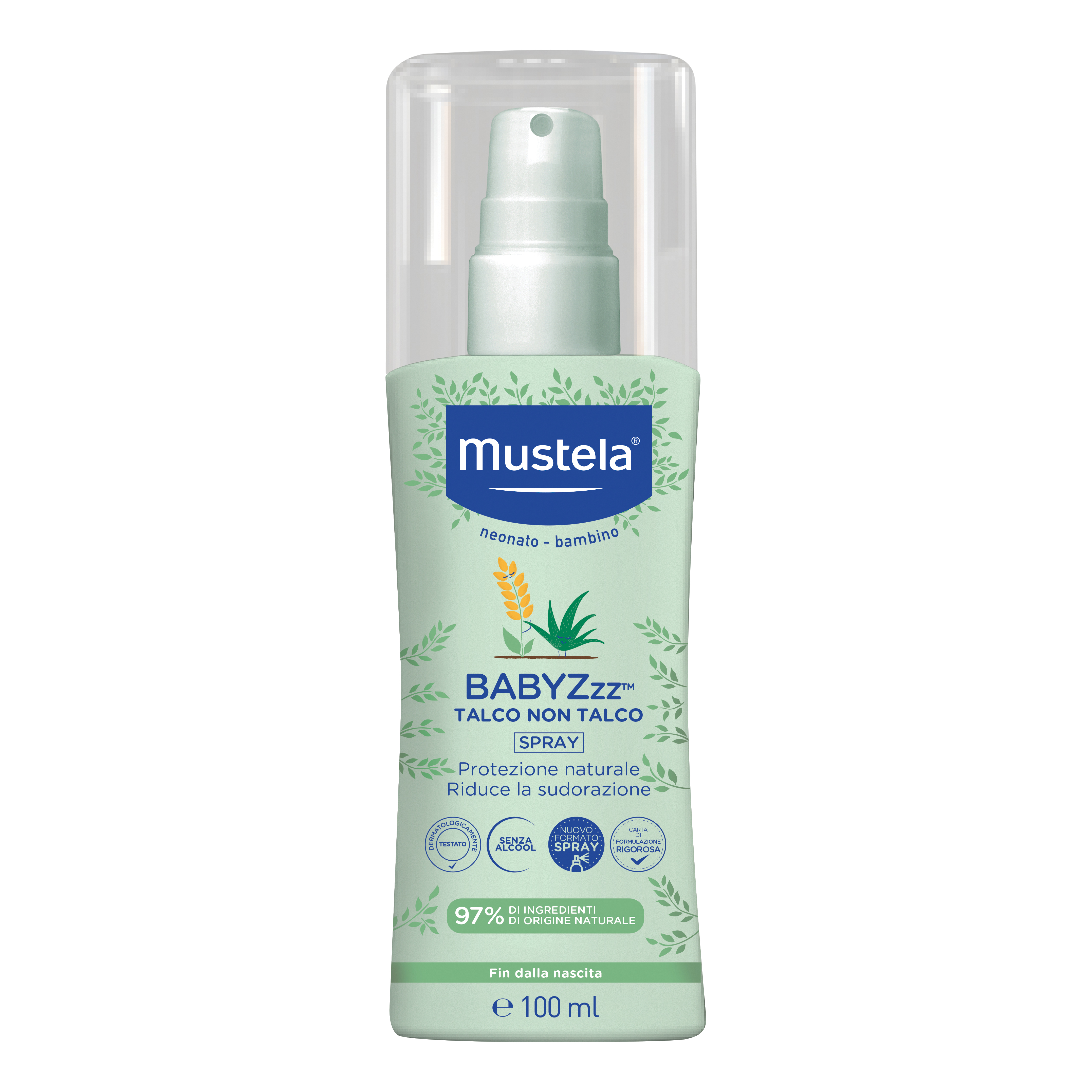 Mustela talco non talco spray 100 ml