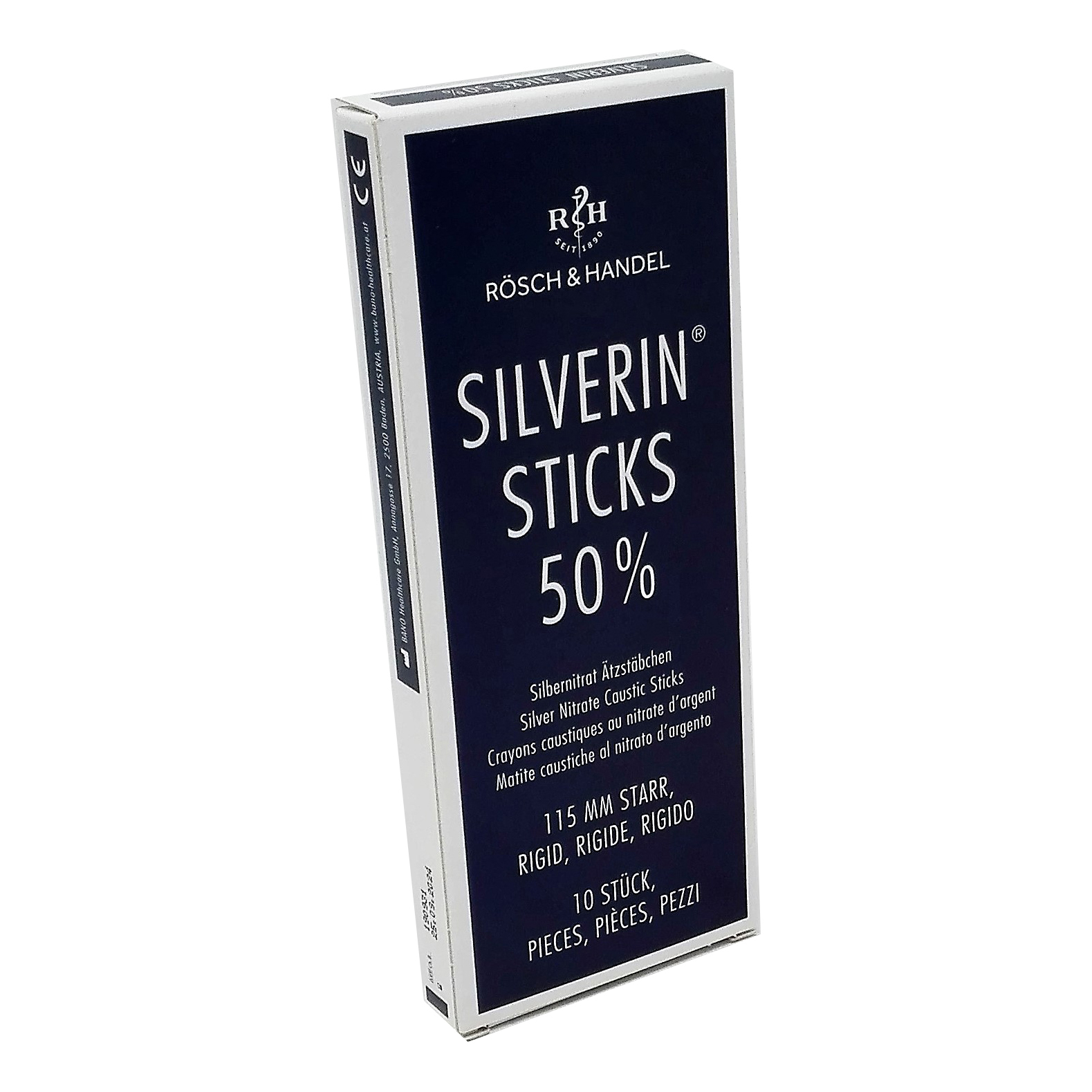 Silverin sticks 50% matita caustica al nitrato d'argento rigido 115mm