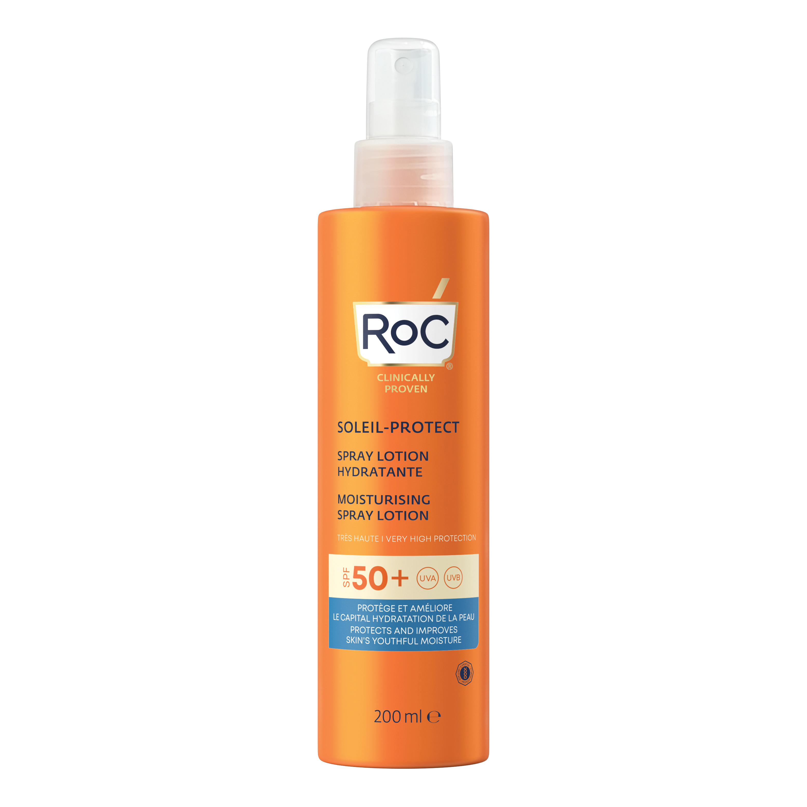 Roc lozione spray solare corpo spf 50+ idratante
