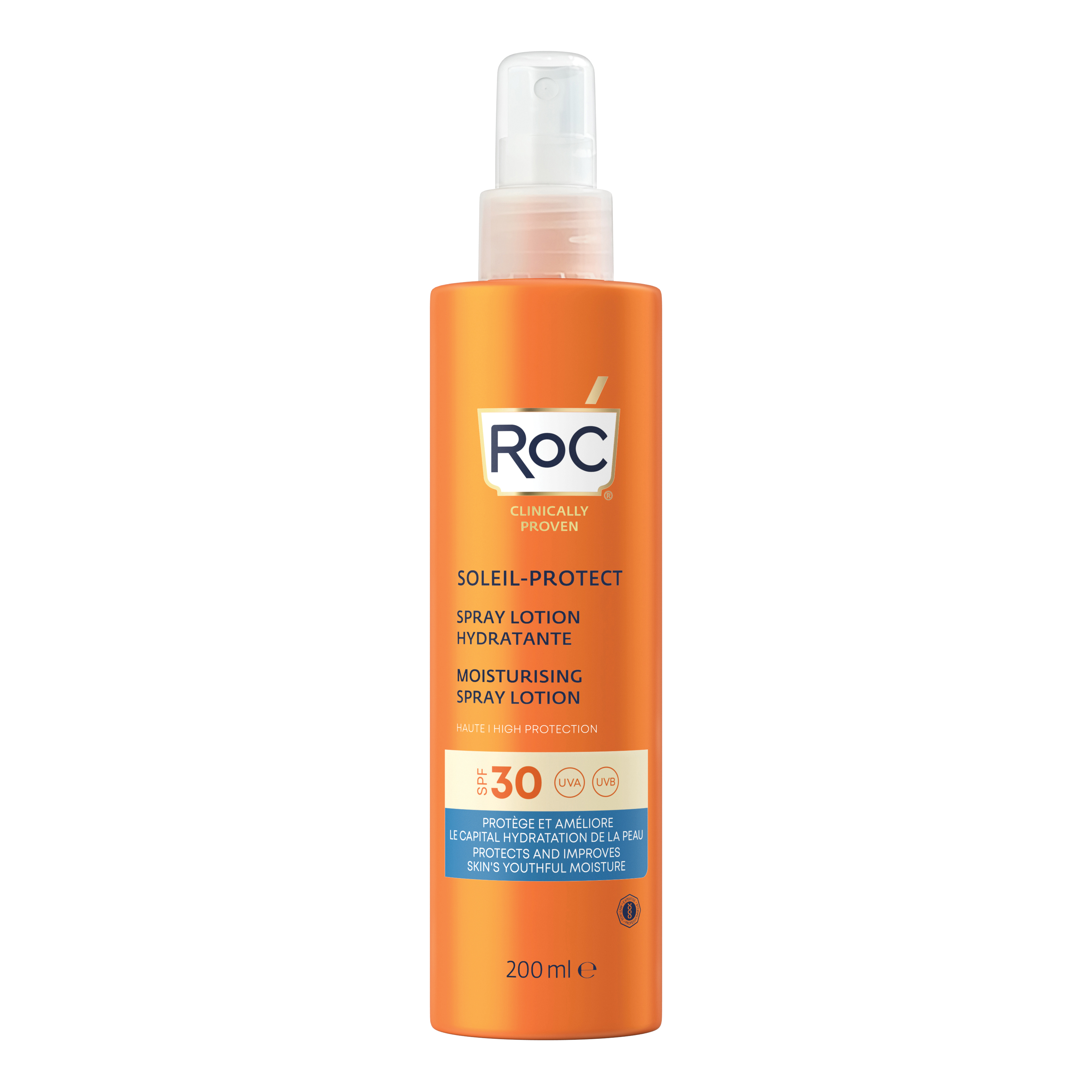 Roc lozione spray solare corpo spf 30 idratante