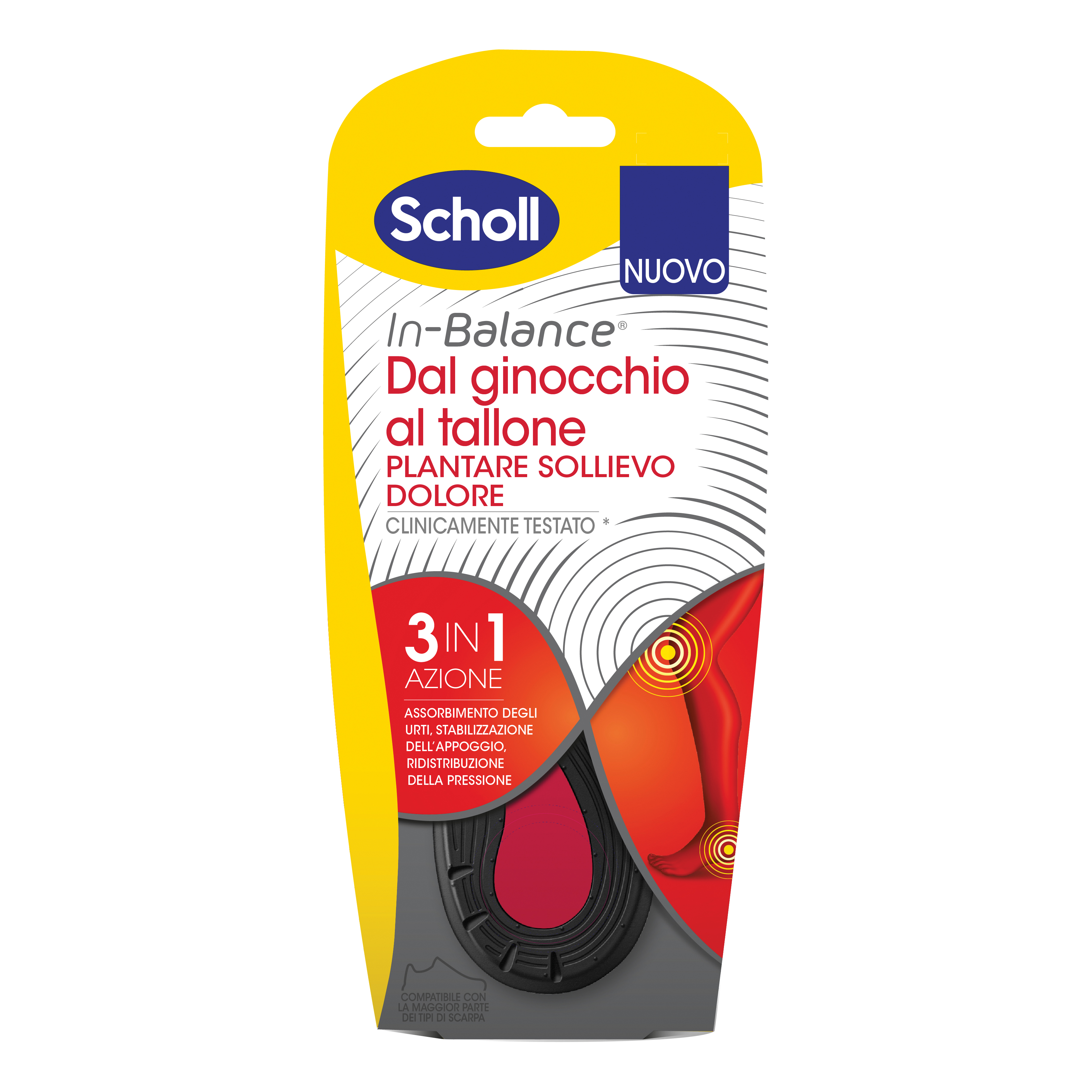 Vendita Plantare sollievo dolore da ginocchio a tallone scholl in