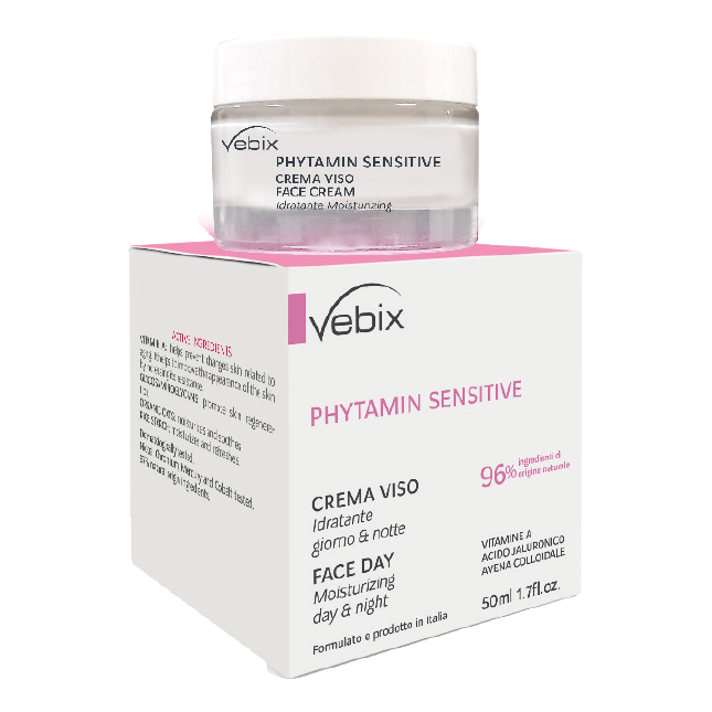 Vebix phytamin pelli sensibili crema viso idratazione globale nuova formula 50 ml