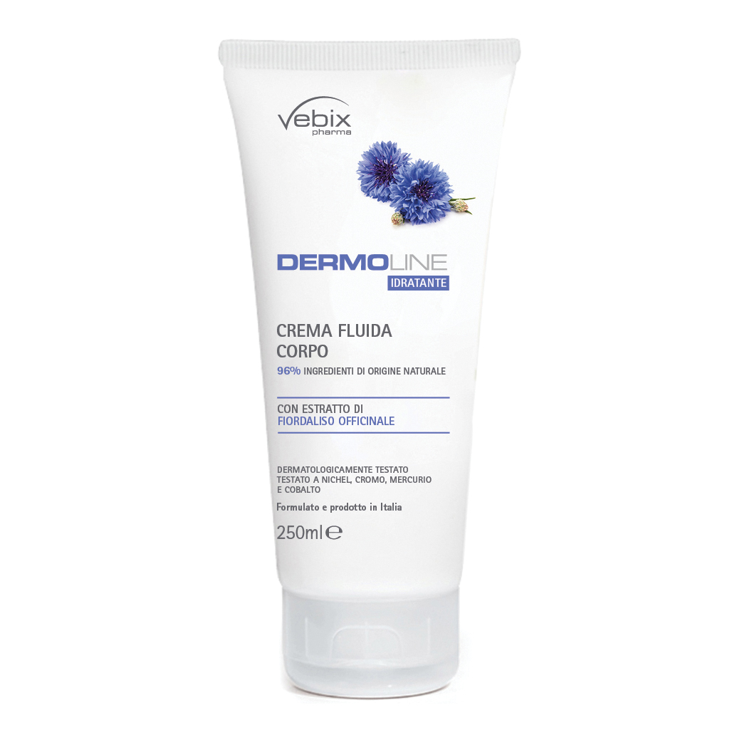 Vebix dermoline crema fluida corpo fiordaliso