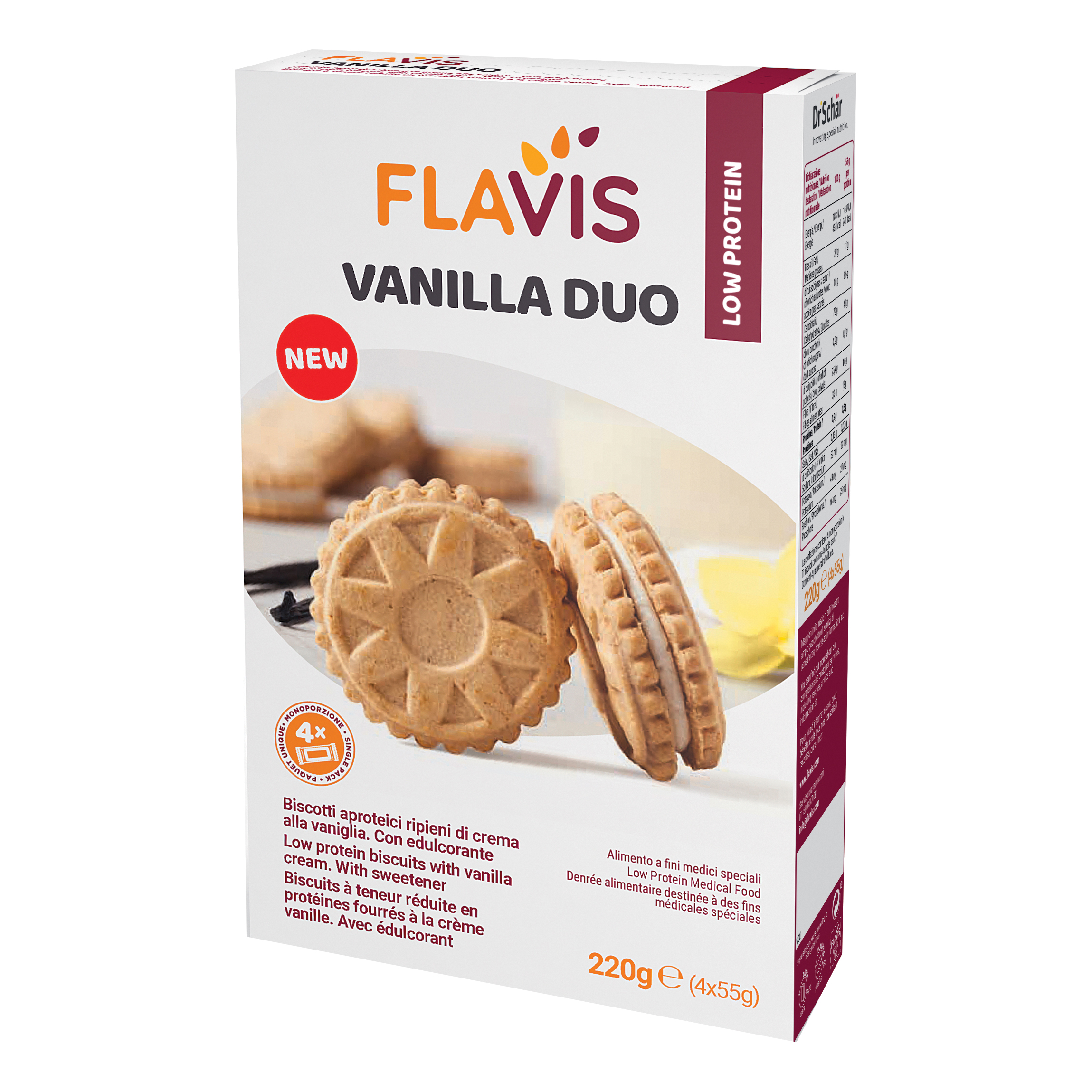 Flavis vanilla duo 220 g