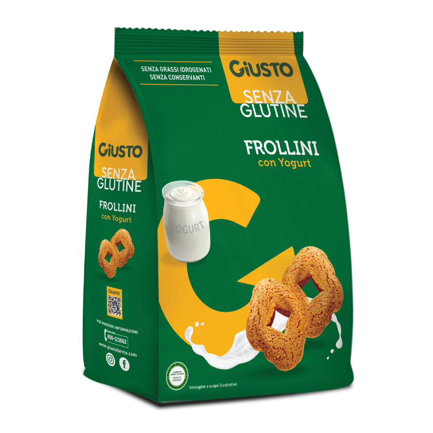 Giusto senza glutine frollini yogurt 250 g