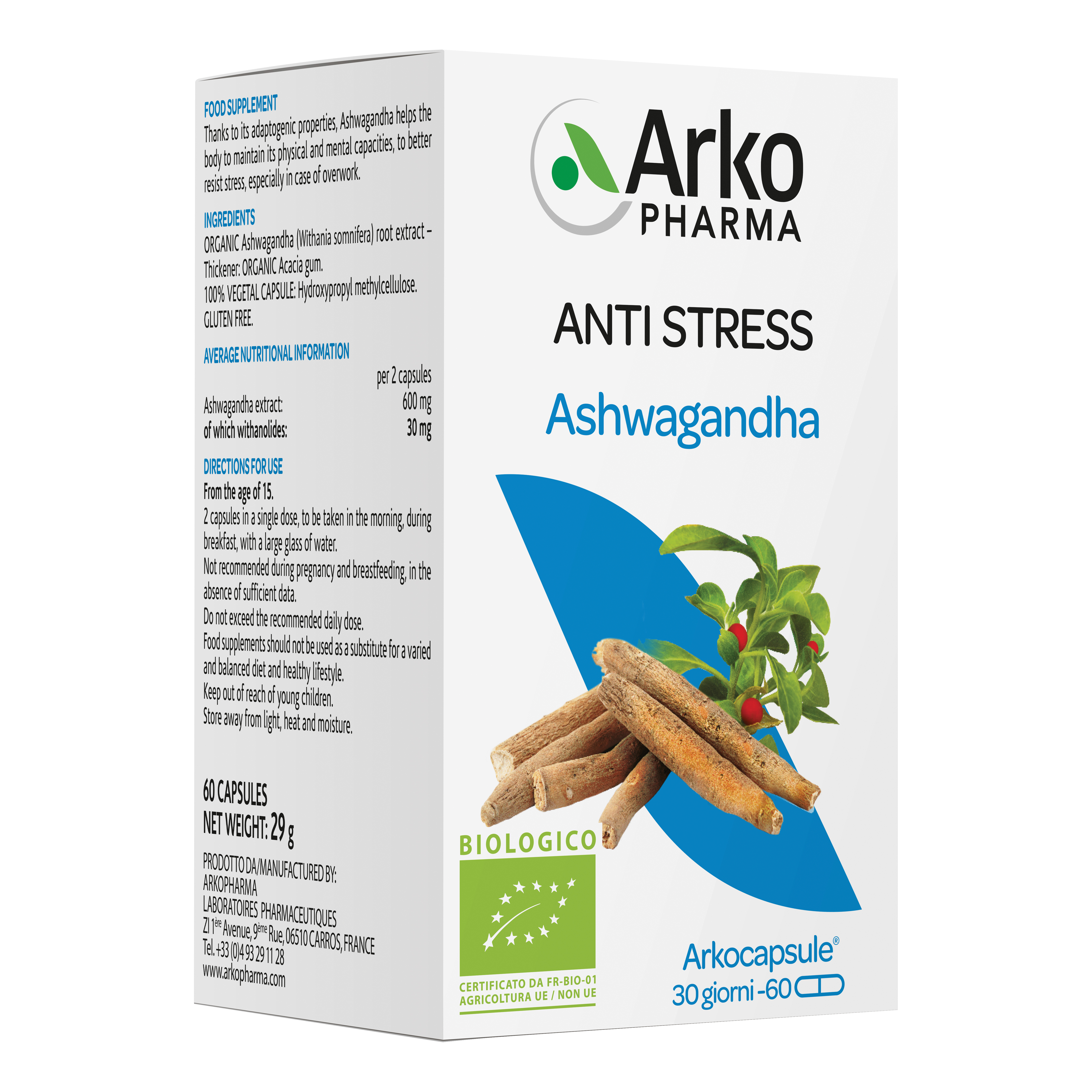 Arkocps ashwagandha bio 60 capsule