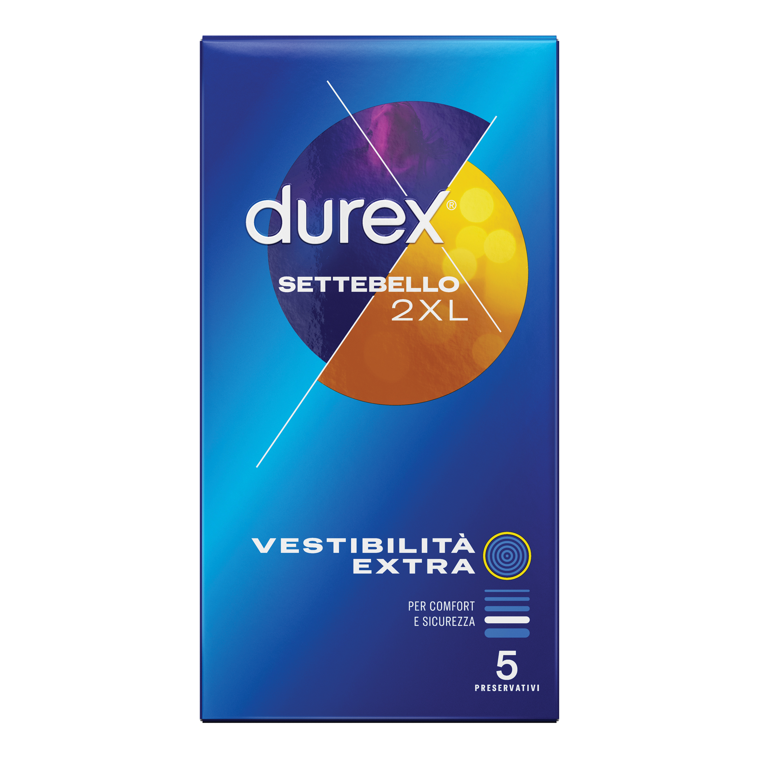 Profilattico durex settebello 2xl 5 pezzi