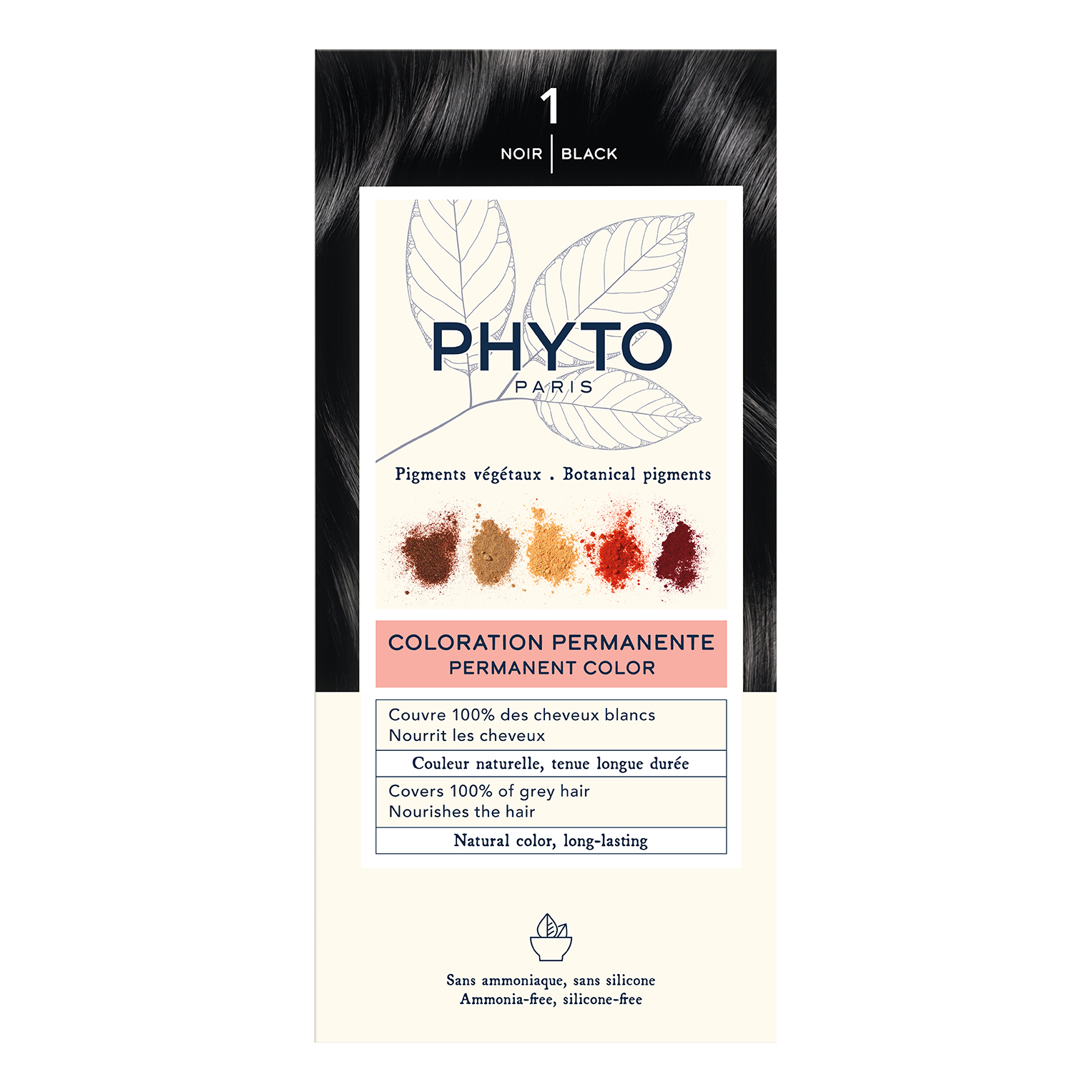 Color kit 1 nero 1 latte 50 ml + 1 crema 50 ml + 1 maschera 12 ml