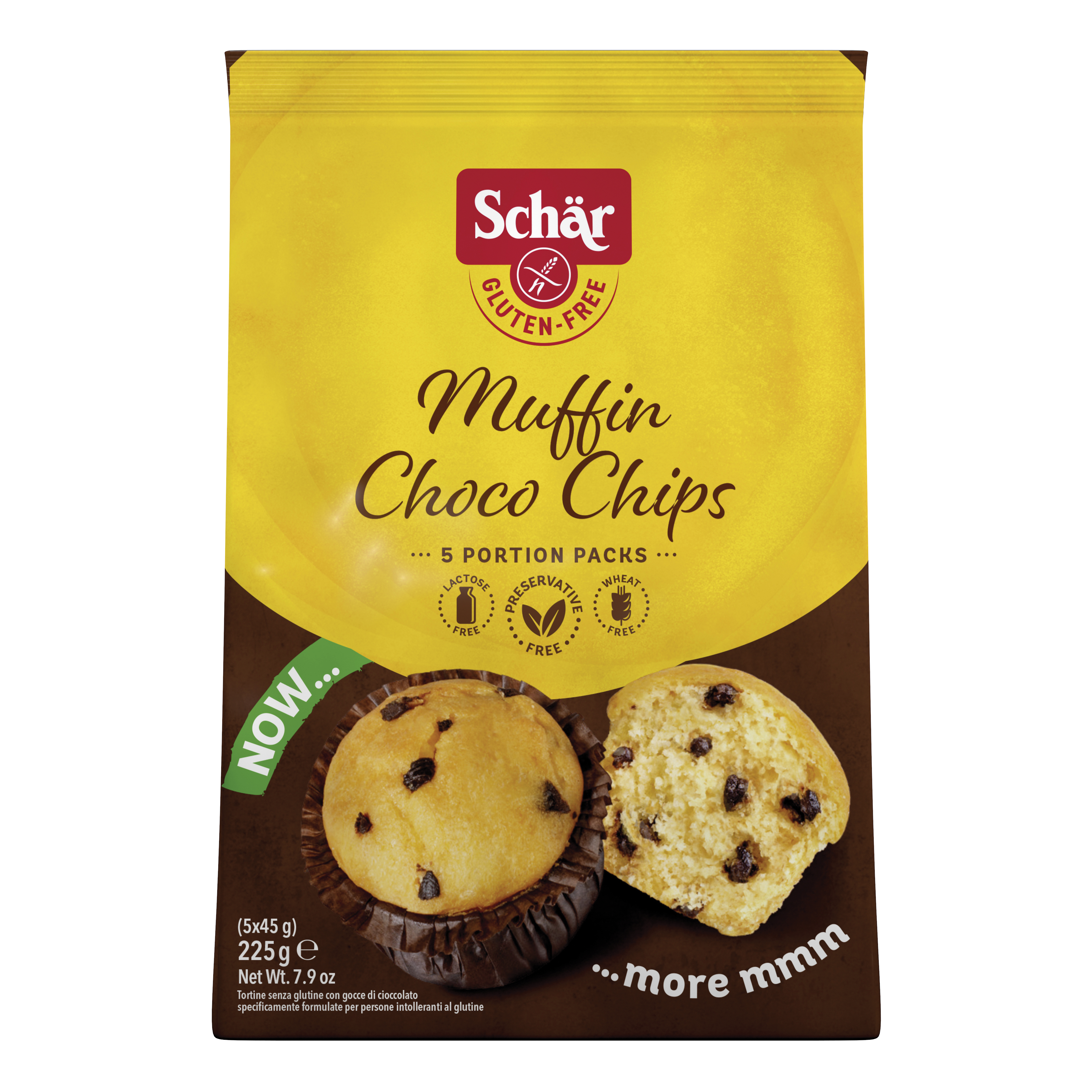 Schar muffin choco chip 225 g
