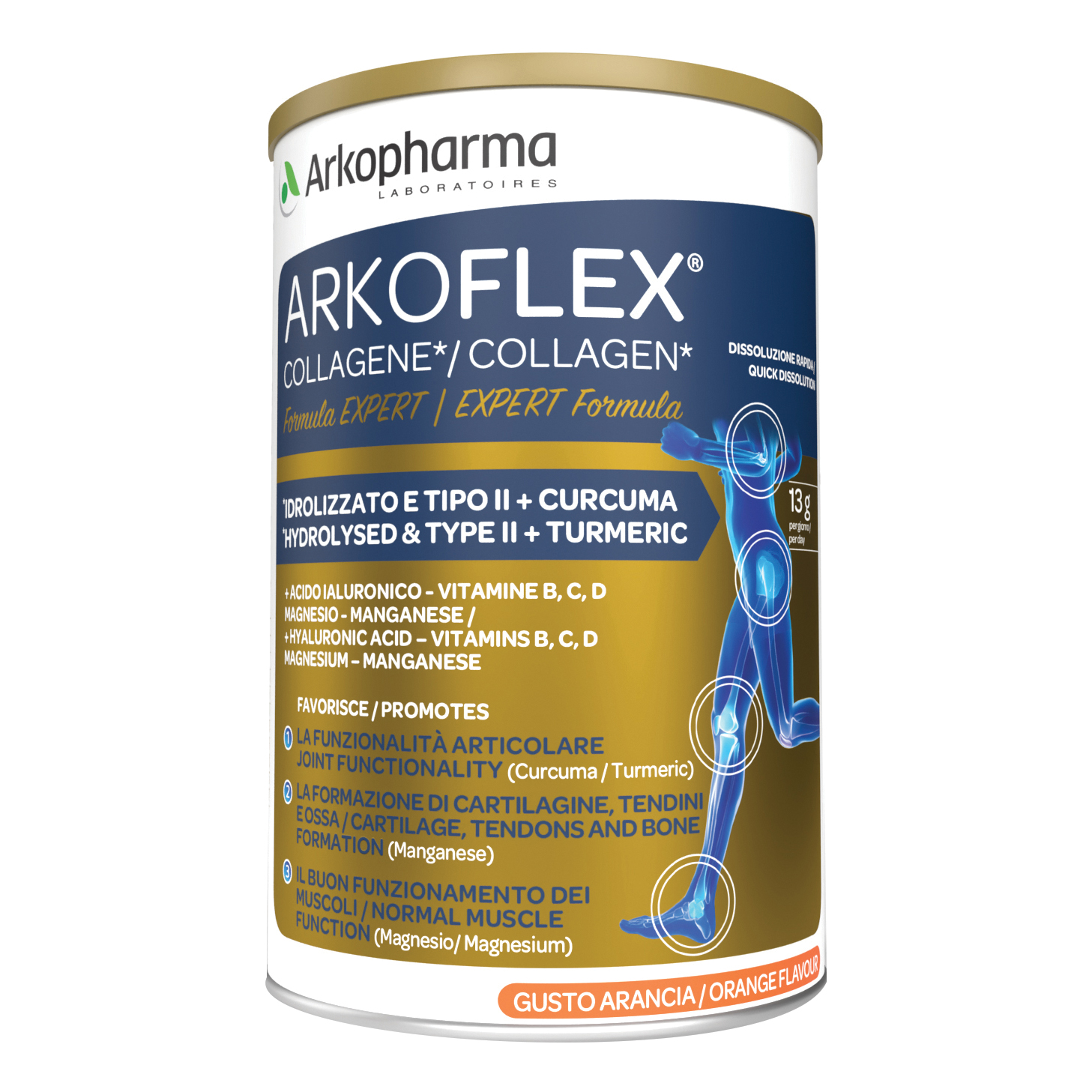 Arkoflex expert collagene arancia polvere 390 g