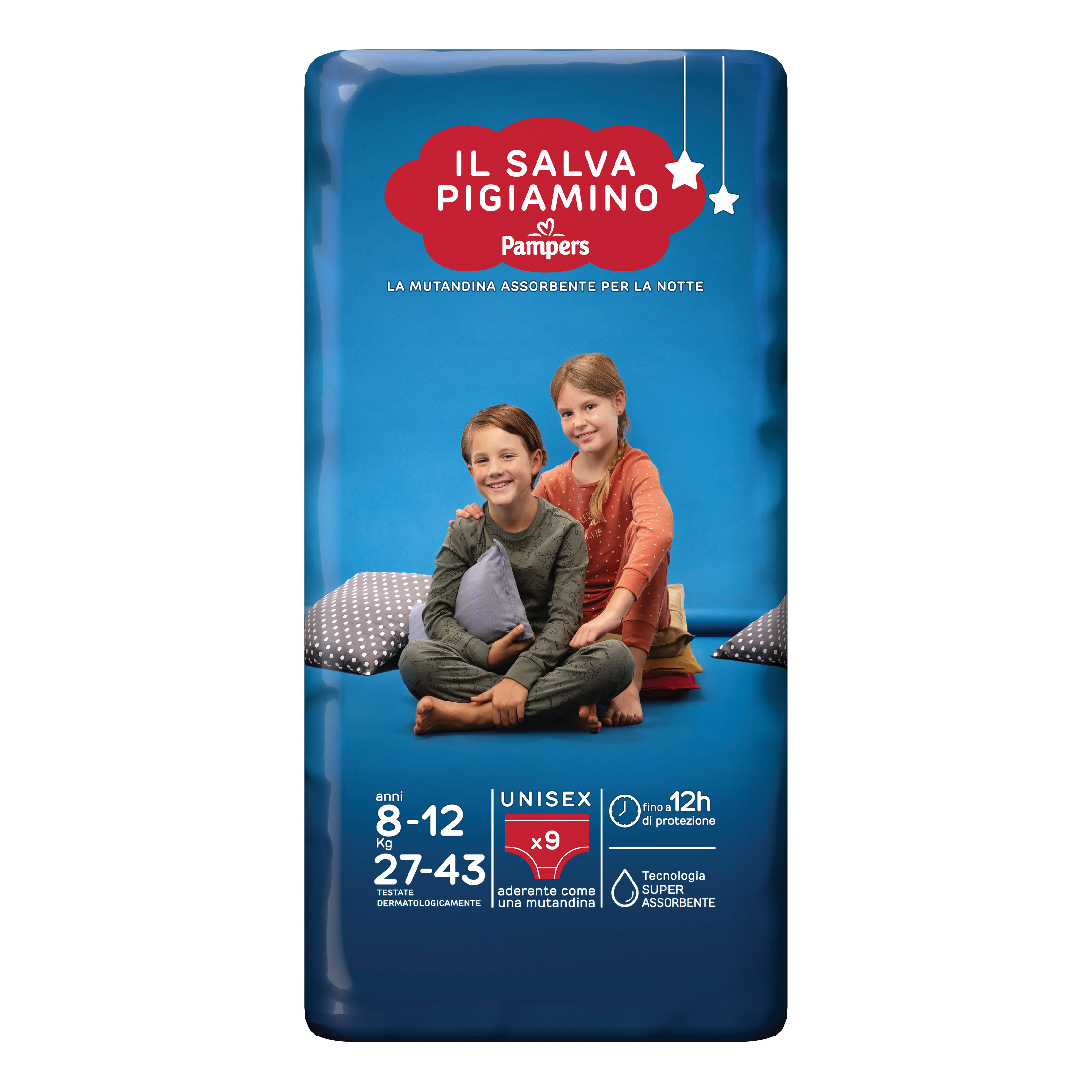 Mutandina pampers baby care salvapigiamino l/xl 9 pezzi