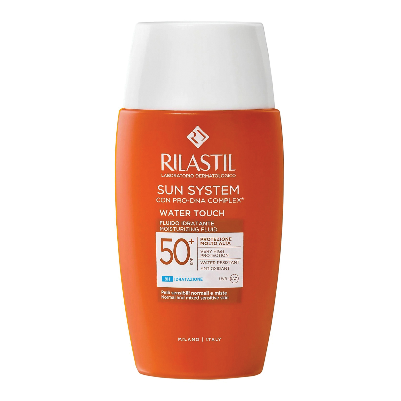 Rilastil sun system water touch fluido spf50+ 50 ml nuova formulazione