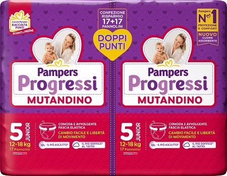 Vendita Pampers progressi mutandino extra large pacco doppio 30 pezzi On  Line