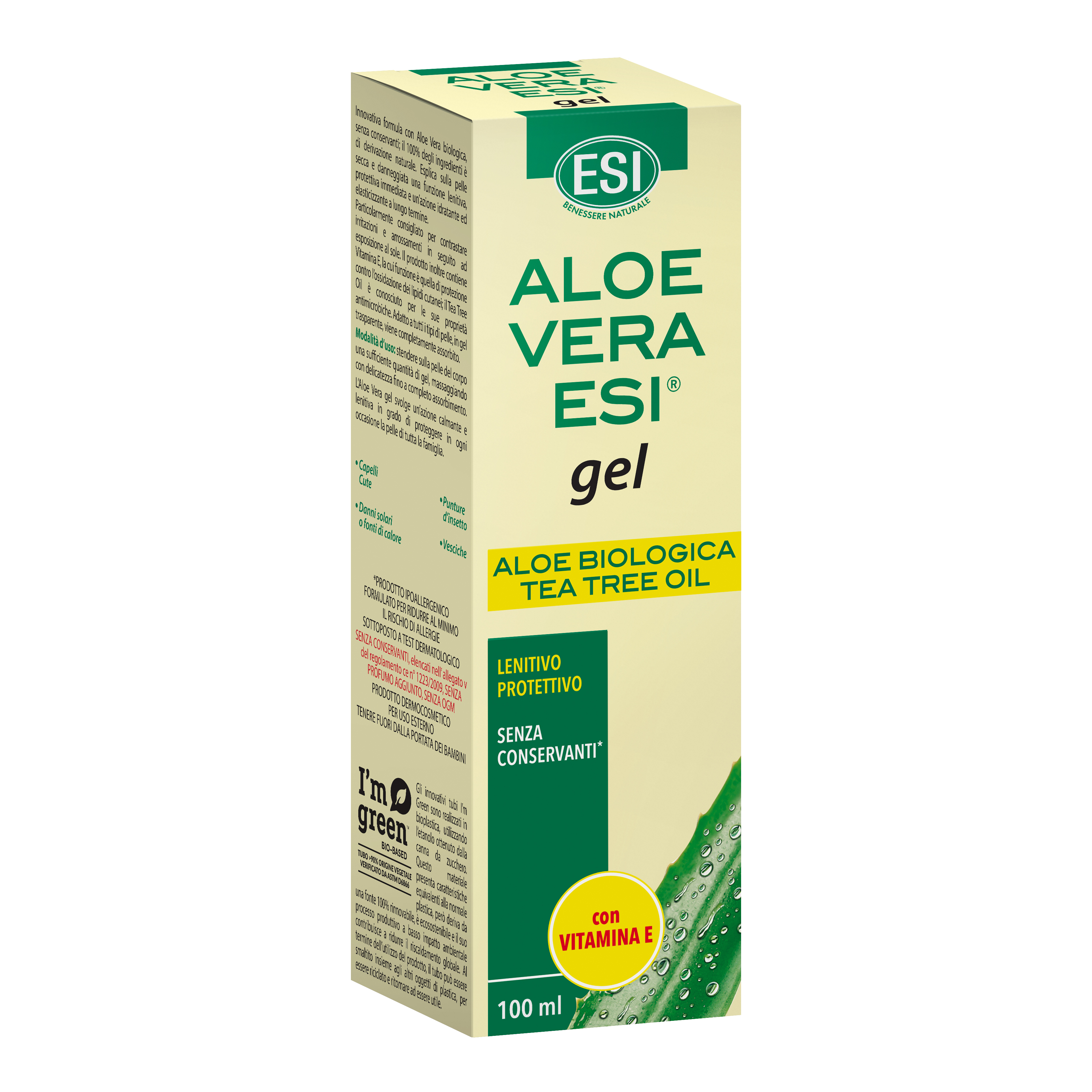 Esi aloe vera gel tea tree 100 ml