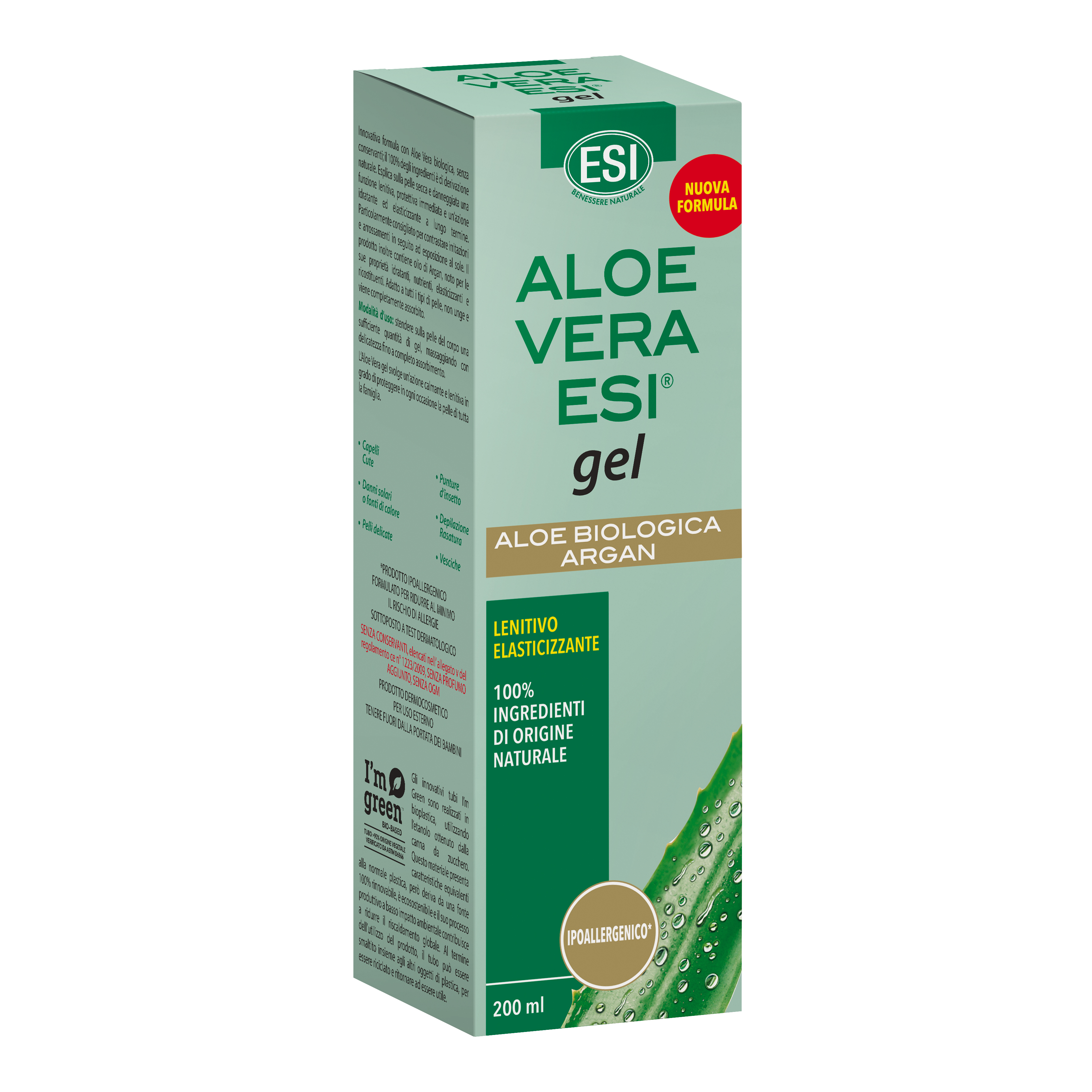 Esi aloe vera gel argan 200 ml