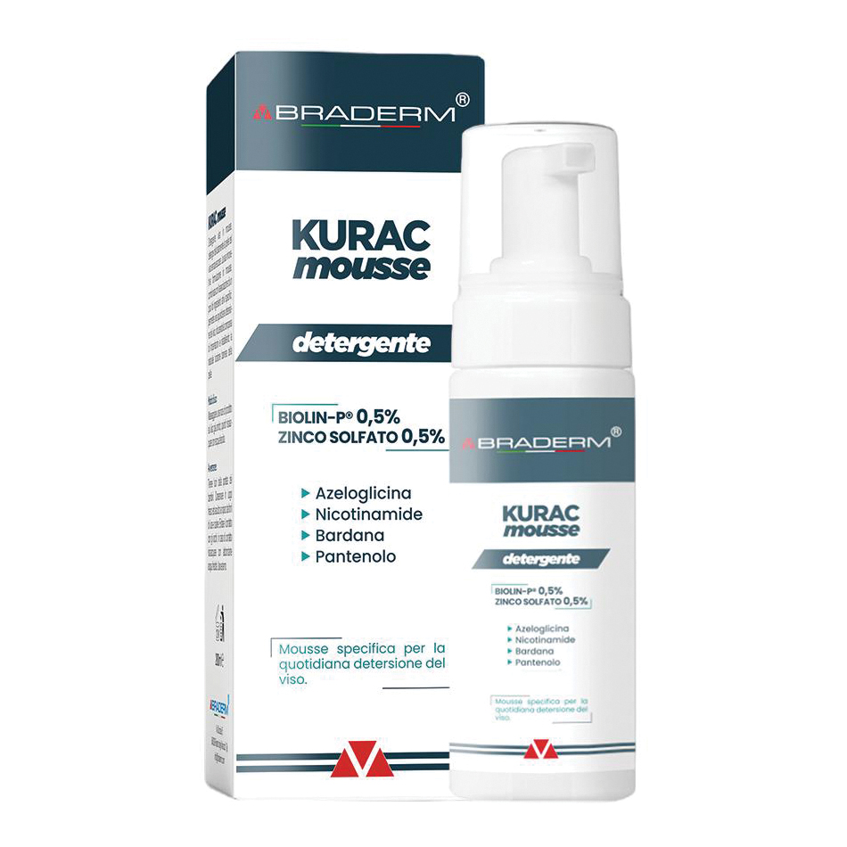 Kurac mousse detergente viso