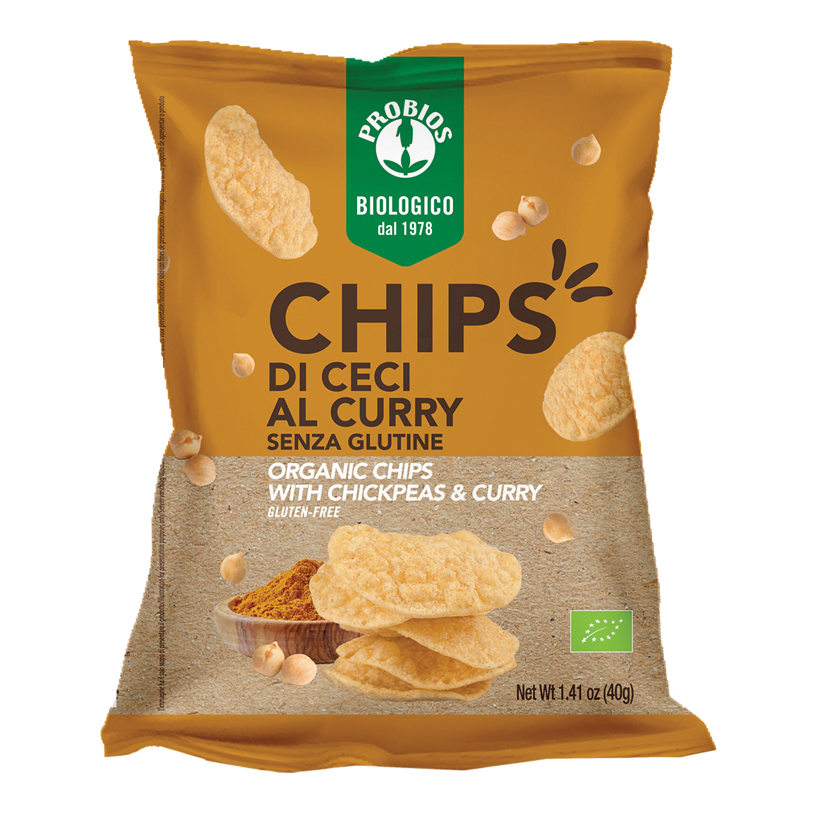 Probios chips ceci curry 40 g