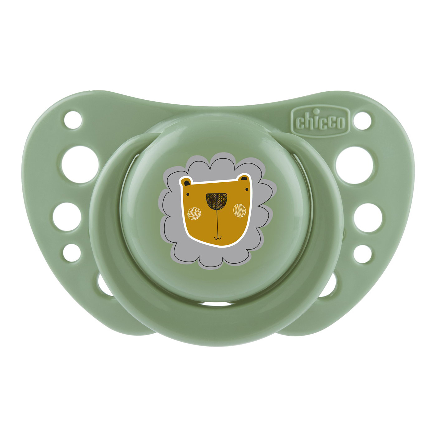 Chicco succhietti air verde silicone 2-6 mesi 2 pezzi