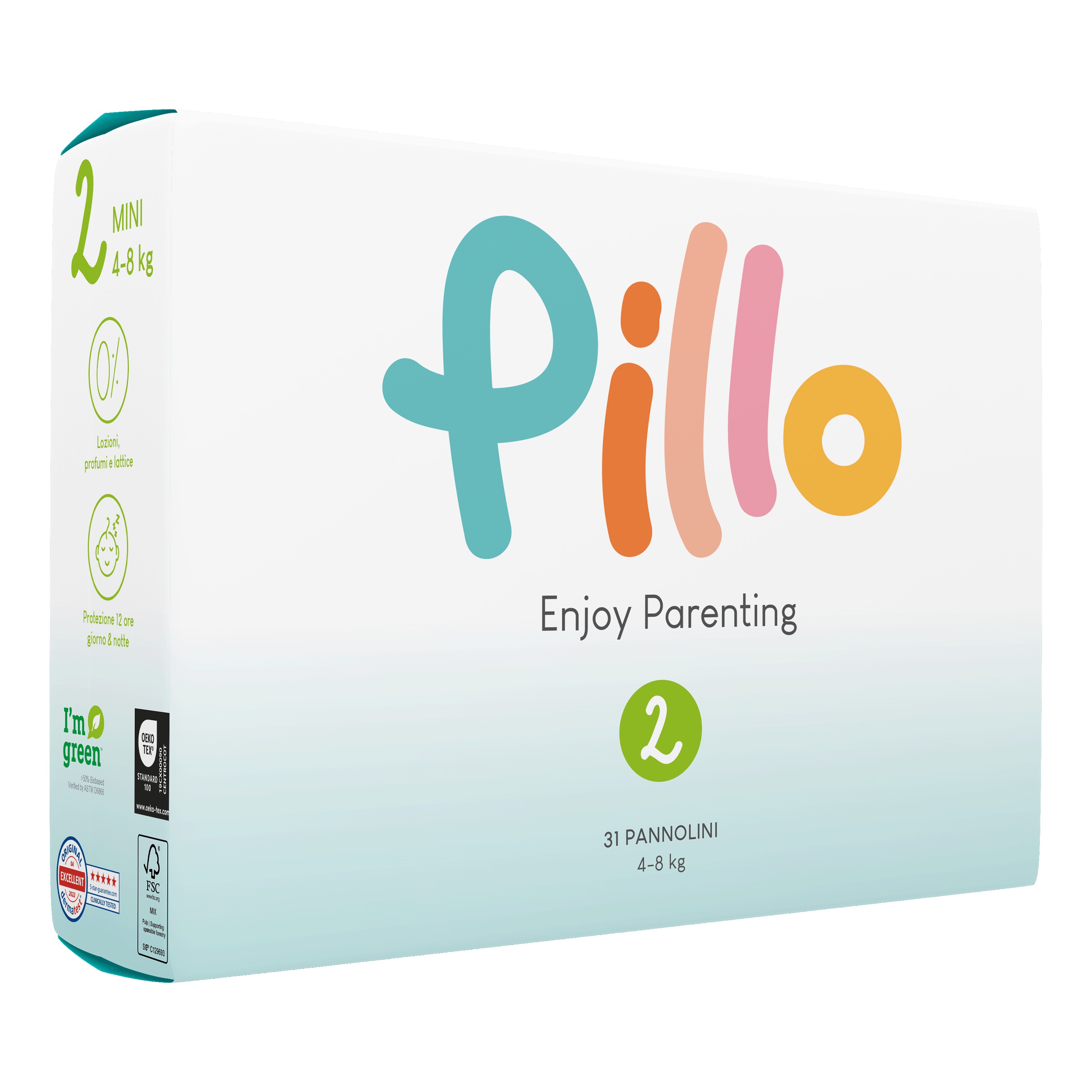 Pillo enjoy pannolini mini 4 8 kg taglia 2 31 pezzi