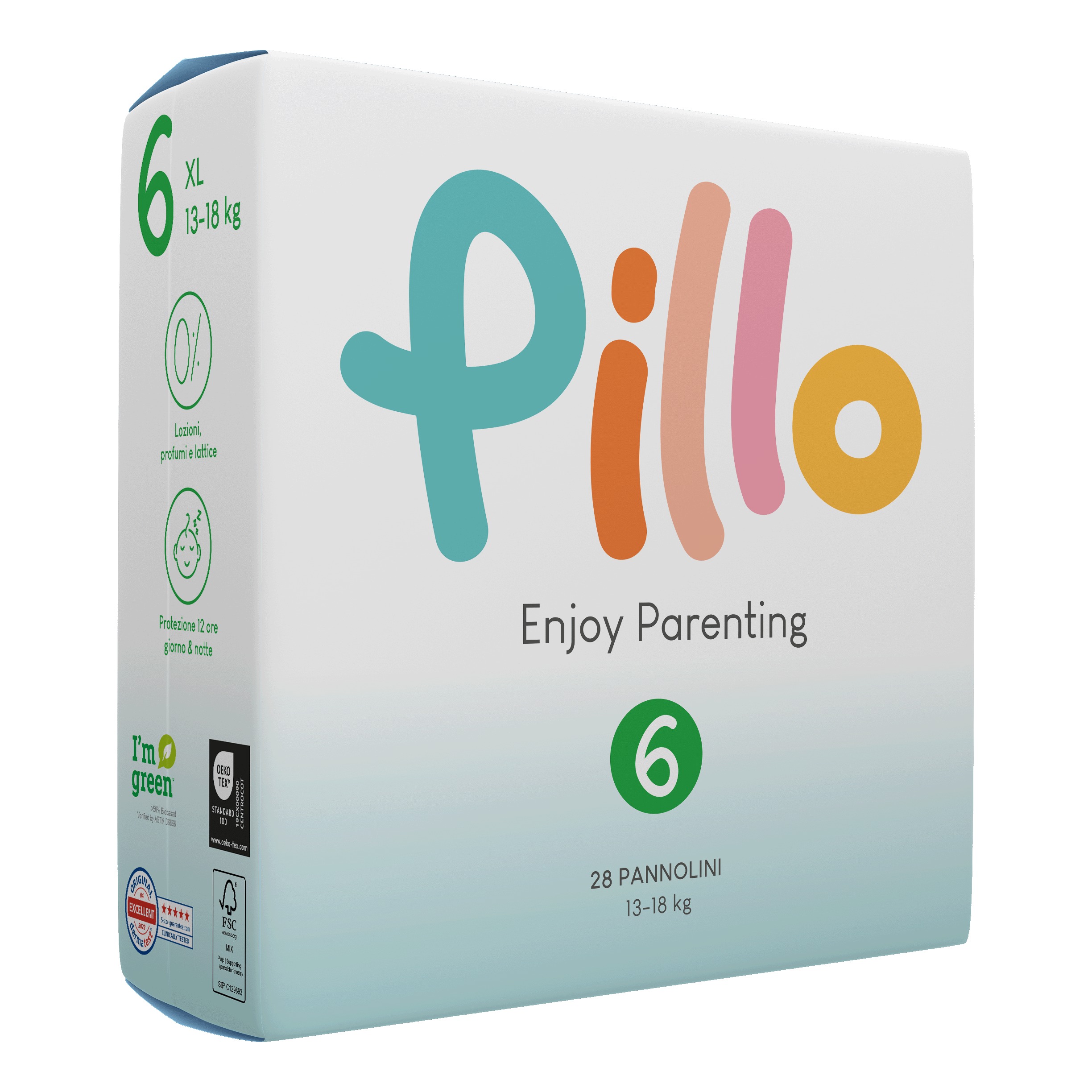 Pillo enjoy pannolini xl 13 18 kg taglia 6 28 pezzi