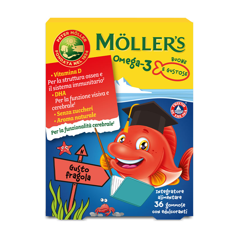Moller's omega 3 jelly fish 36 gommose