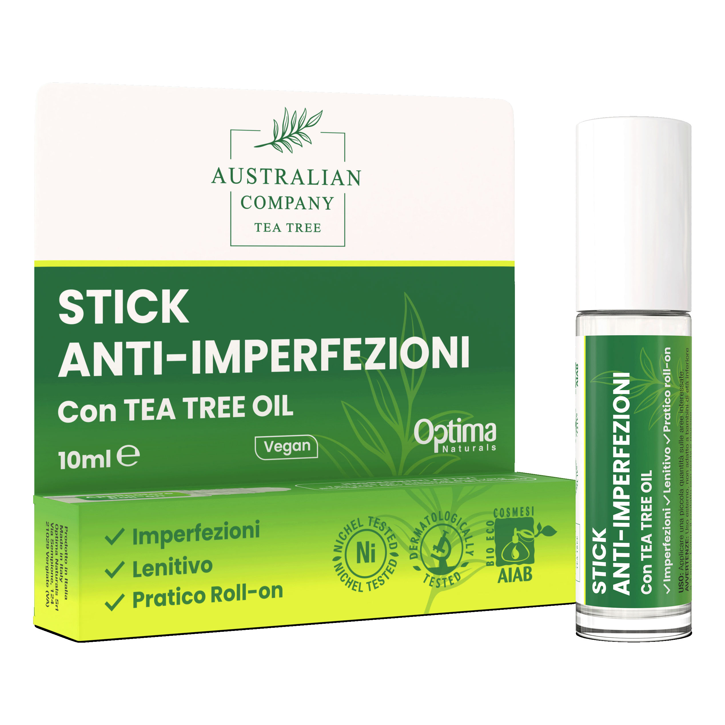 Australian tea tree stick anti imperfezioni roll on 10 ml