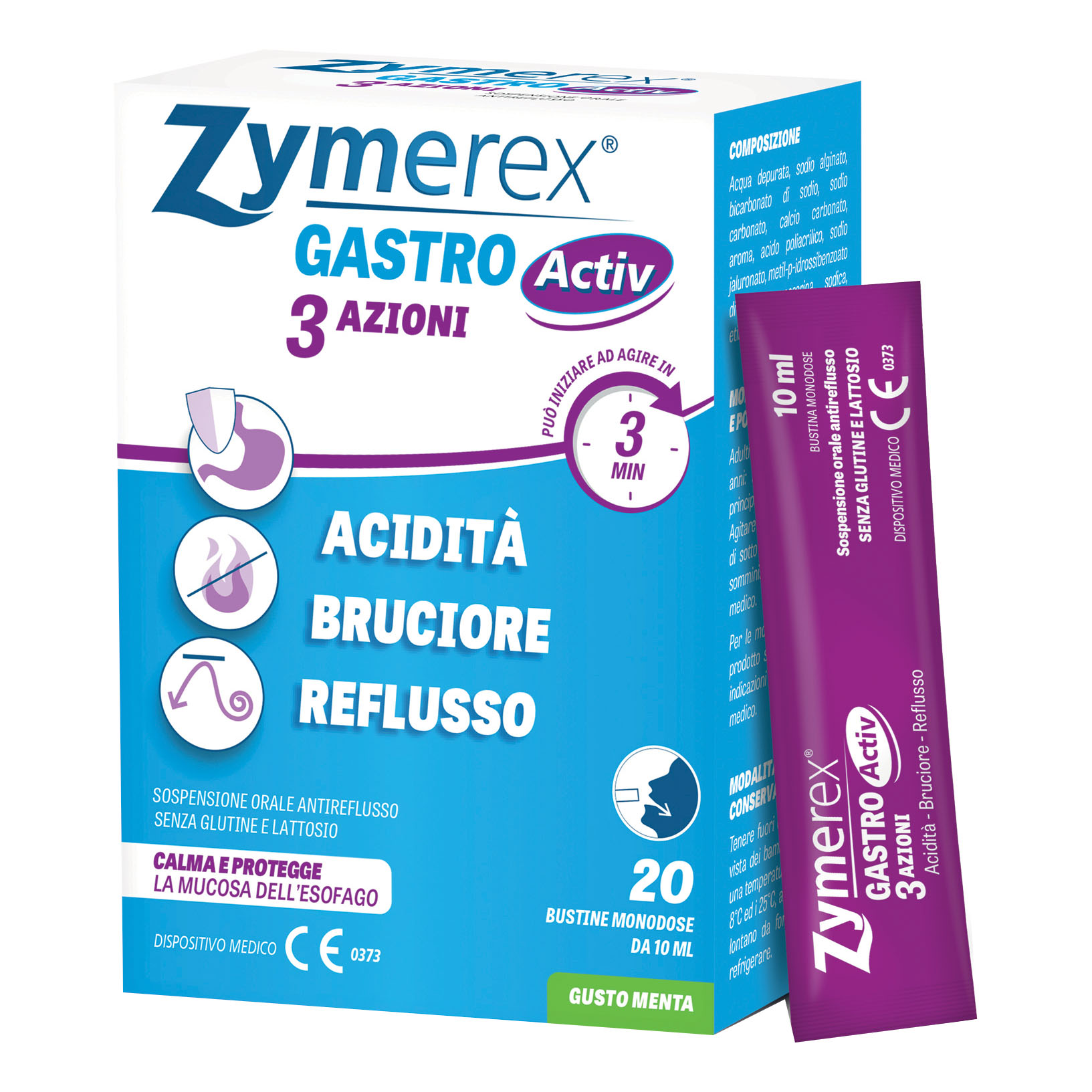 Zymerex gastro activ 20 bustine da 10 ml