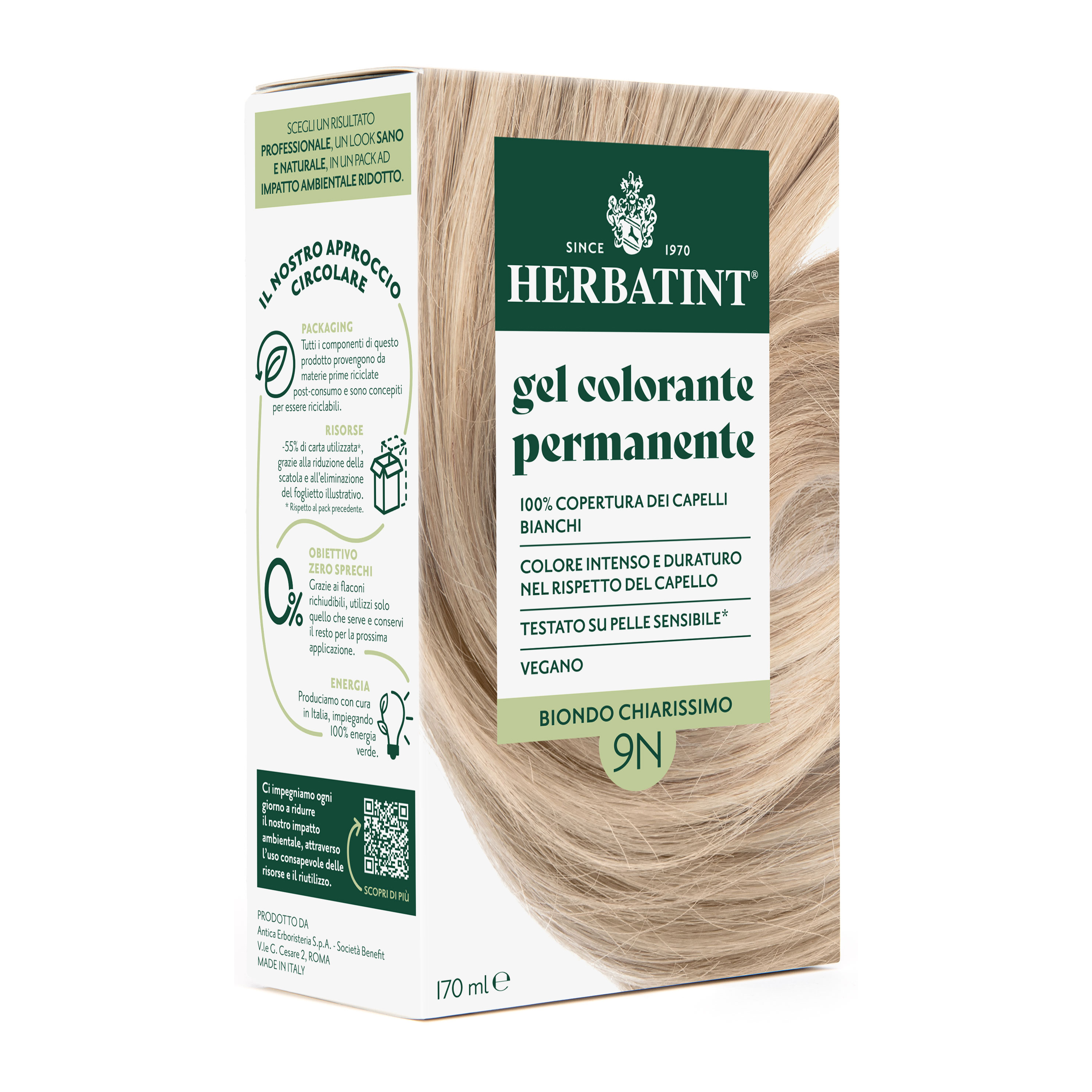 Herbatint 9n biondo chiarissimo 170 ml