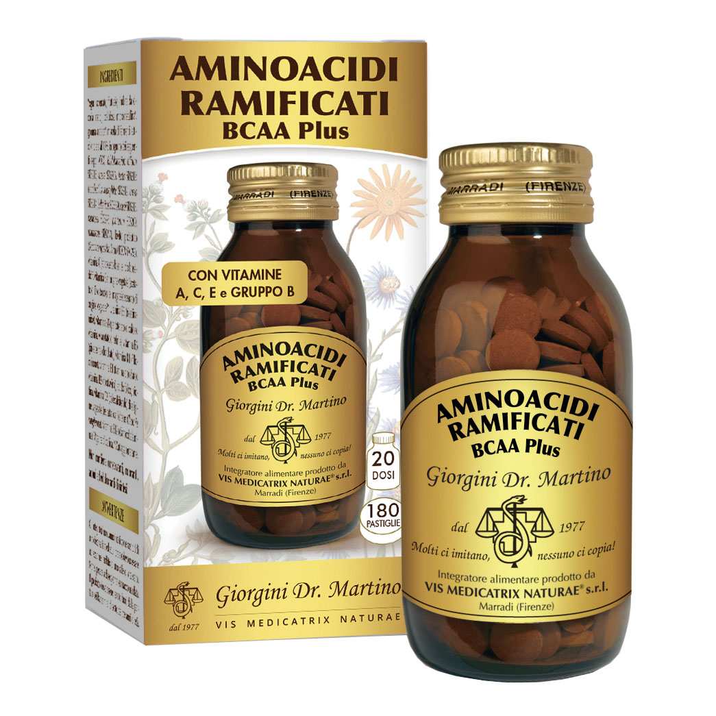 Aminoacidi ramificati bcaa plus 180 pastiglie da 500 mg