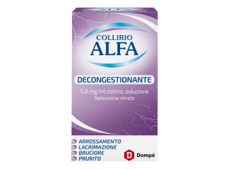 Collirio alfa decongestionante 0,8 mg/ml collirio, soluzione