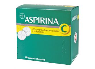 Aspirina 400 mg compresse effervescenti con vitamina c 40 compresse
