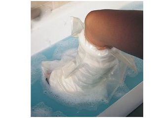 Acquastop mezza gamba copertura riutilizzabile per la protezione, durante la doccia o il bagno, degli arti con gessi e bendaggi