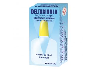 Deltarinolo 5 mg/ml + 1,25 mg/ml spray nasale, soluzione